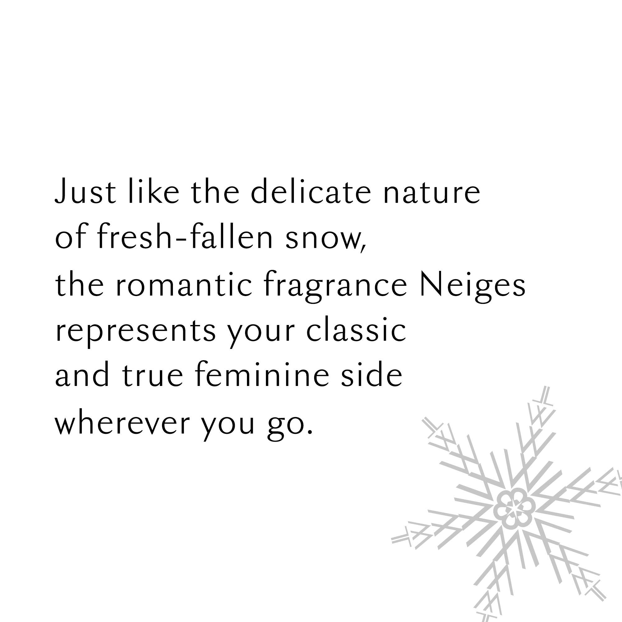 Lise Watier Neiges Eau de Toilette Spray – 3.34 fl oz | Fresh White Flower Fragrance