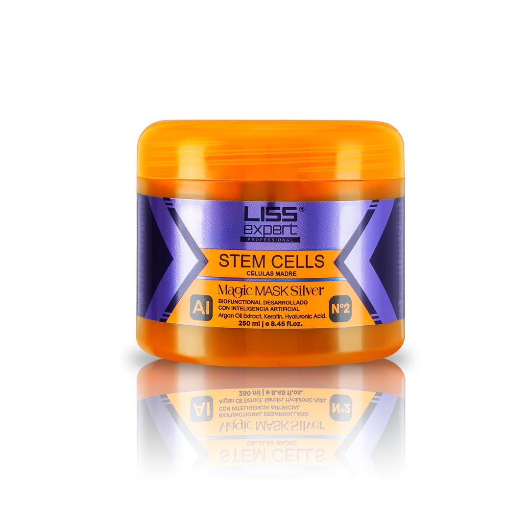 Liss Expert Stem Cells Purple Magic Hair Mask | Argan Oil, Keratin & Hyaluronic Acid Deep Conditioning 250 ml