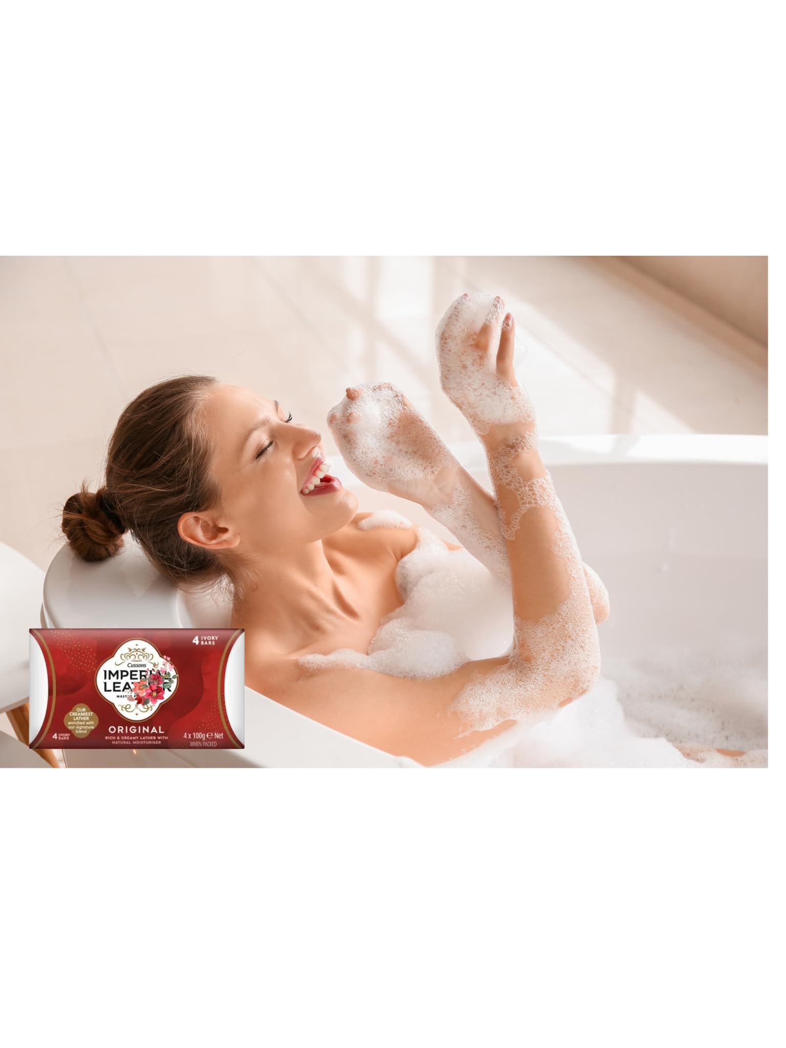 LiteZout Imperial Leather Cussons Original Soap – 8 Bars (2-Pack) | Gentle Daily Cleanse