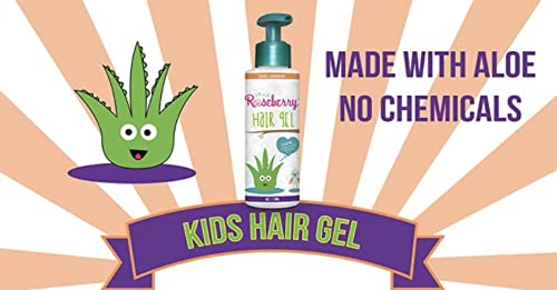 Little Roseberry Hair Gel for Kids – Light Hold, Chemical Free, Aloe Vera & Vitamins – Made in USA
