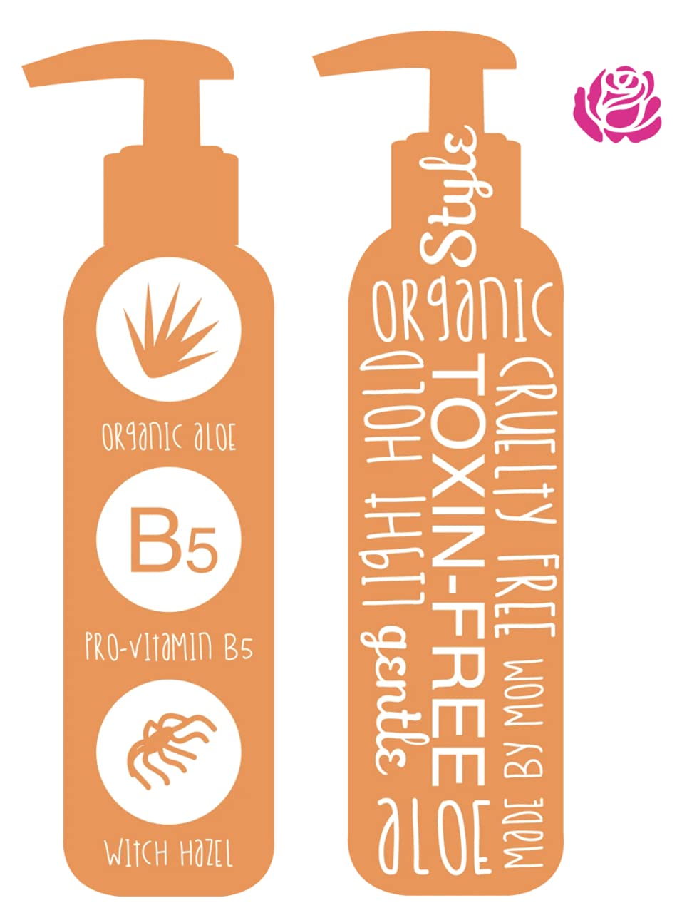 Little Roseberry Hair Gel for Kids – Light Hold, Chemical Free, Aloe Vera & Vitamins – Made in USA