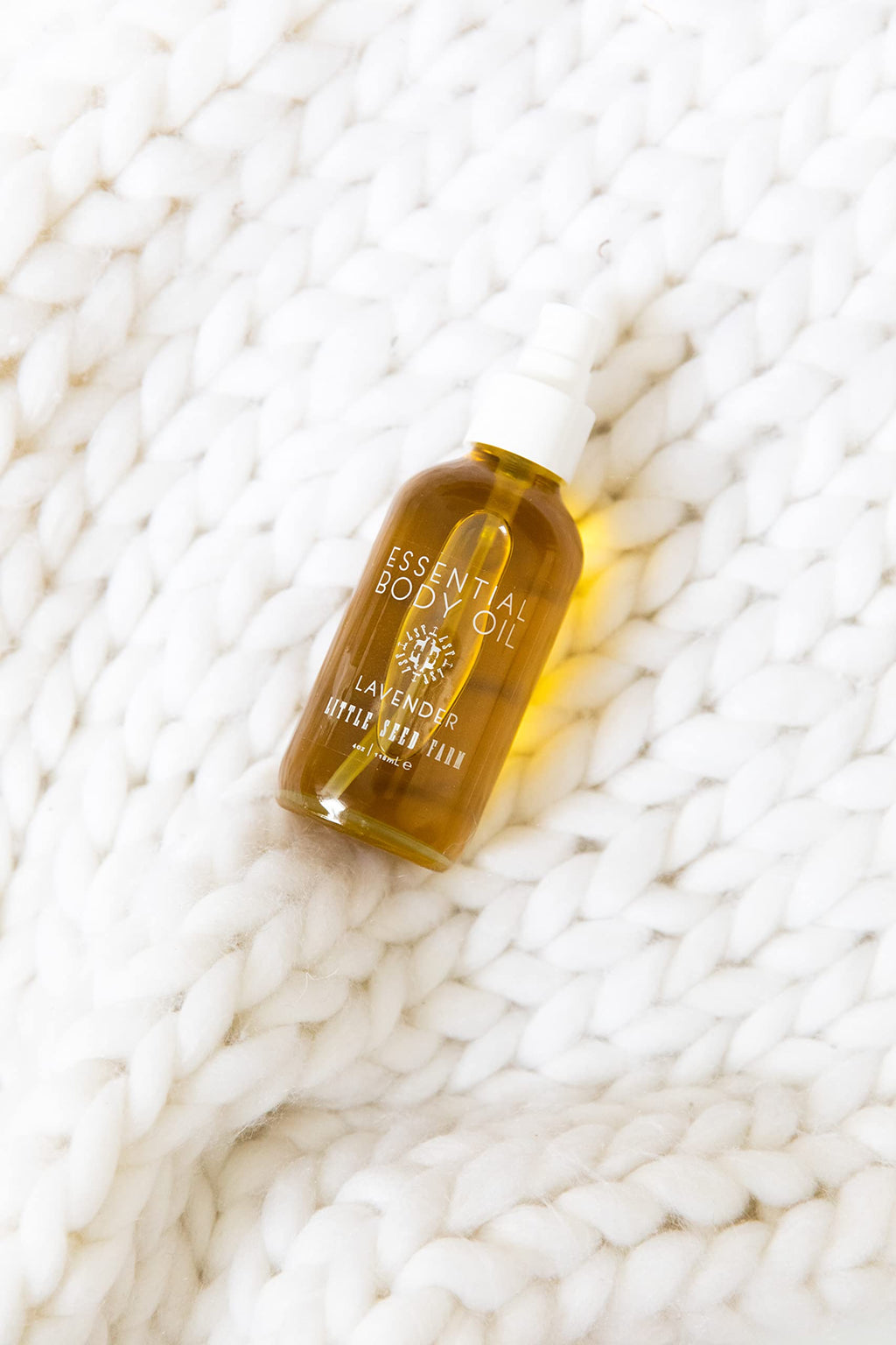 Little Seed Farm Essential Body Oil – Lavender, 4 oz | Gentle, Non-Greasy
