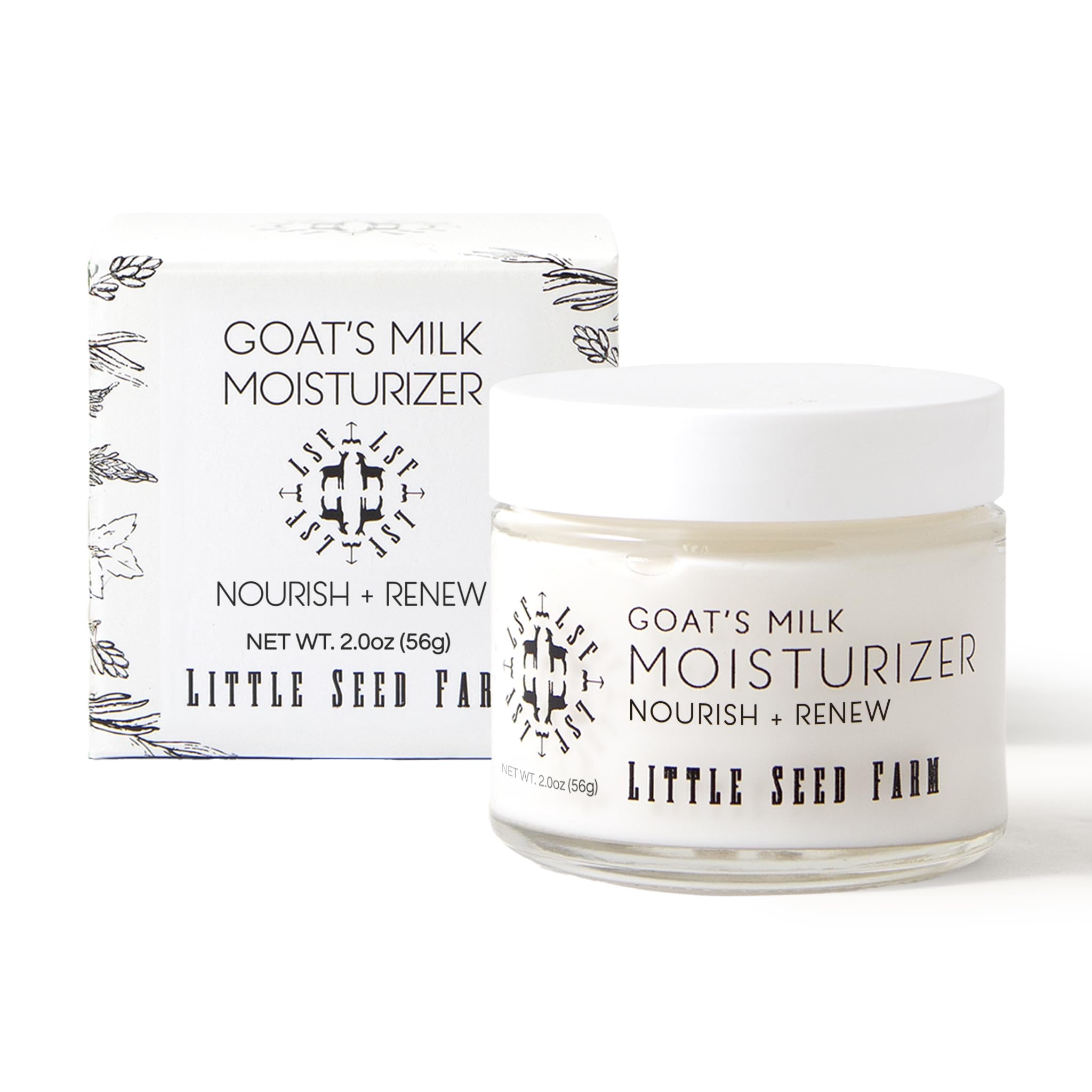 Little Seed Farm Goat's Milk Face Moisturizer – All Natural Organic Face Cream, 2 Oz