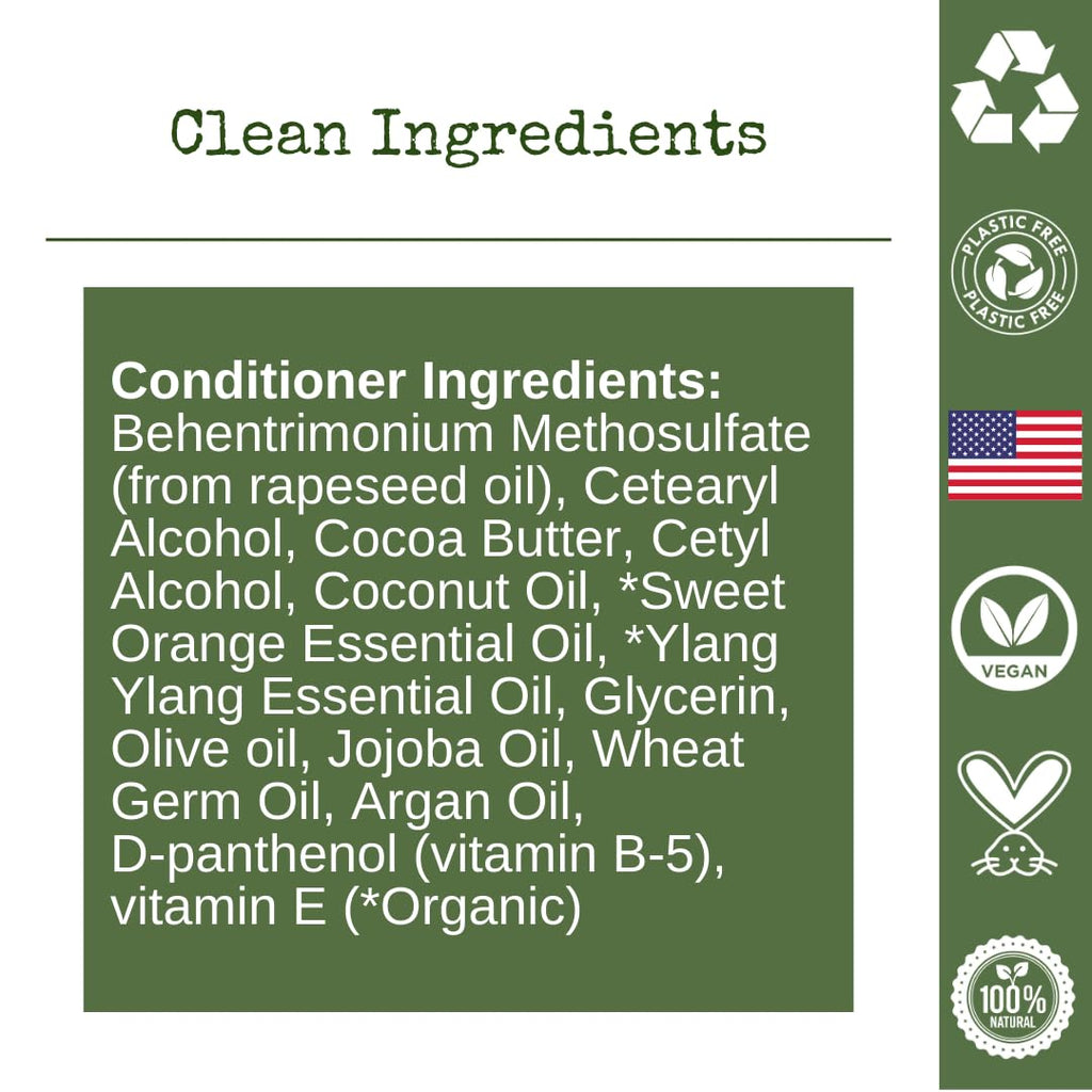 liv Nature Conditioner Bars – Detangle, Strengthen & Moisturize | Paraben & Sulfate Free | Travel Essentials | Vegan | Made in USA