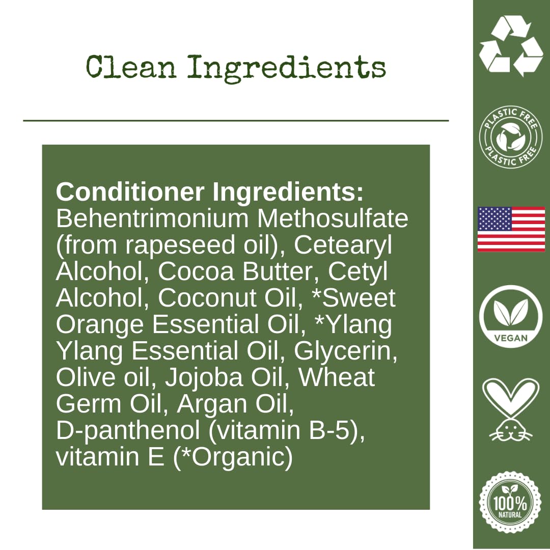 liv Nature Conditioner Bars – Detangle, Strengthen & Moisturize | Paraben & Sulfate Free | Travel Essentials | Vegan | Made in USA