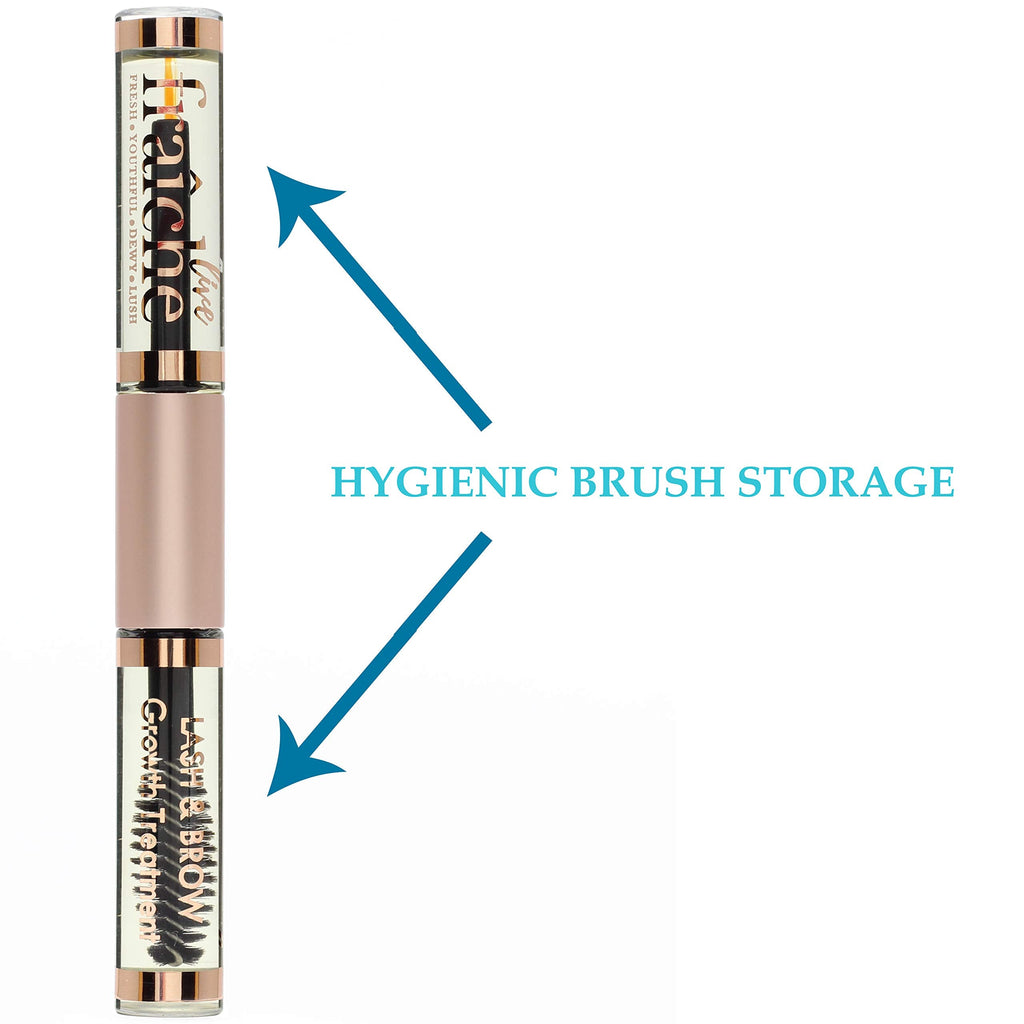 Live Fraiche Lash Serum Mascara Tube DOUBLE PACK | Natural Eyelash & Brow Growth with Organic Castor Oil