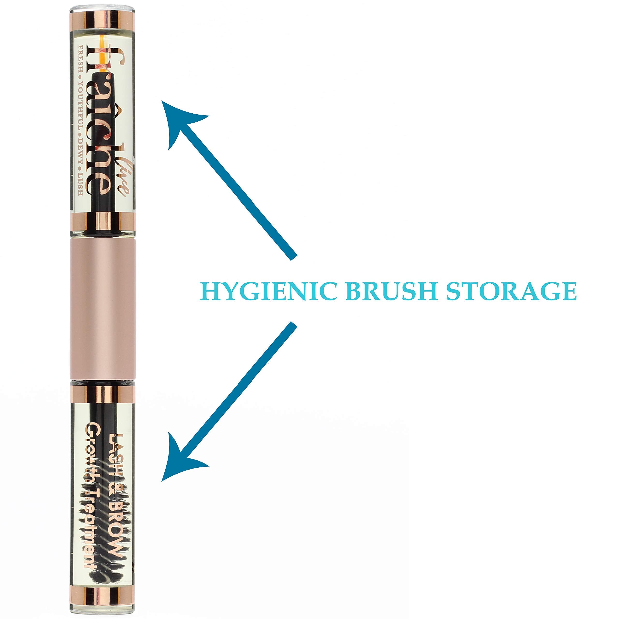 Live Fraiche Lash Serum Mascara Tube DOUBLE PACK | Natural Eyelash & Brow Growth with Organic Castor Oil