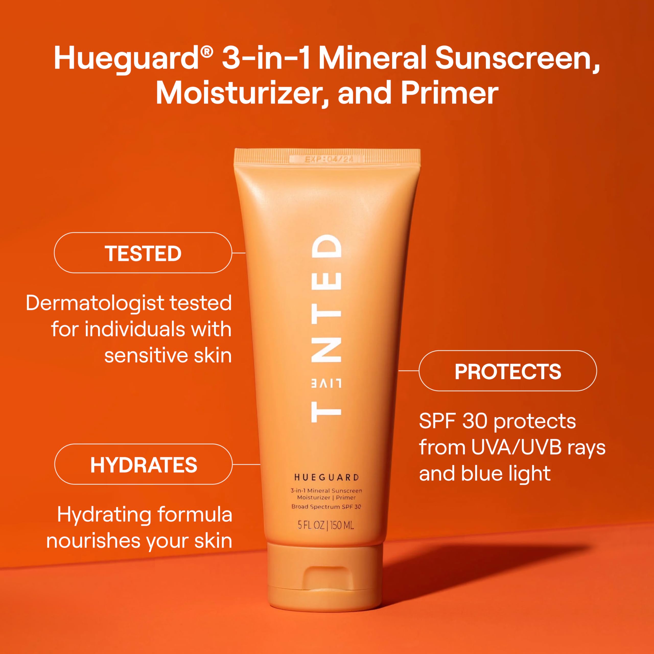 Live Tinted Hueguard Jumbo 3-in-1 Mineral Sunscreen, Moisturizer & Primer SPF 30