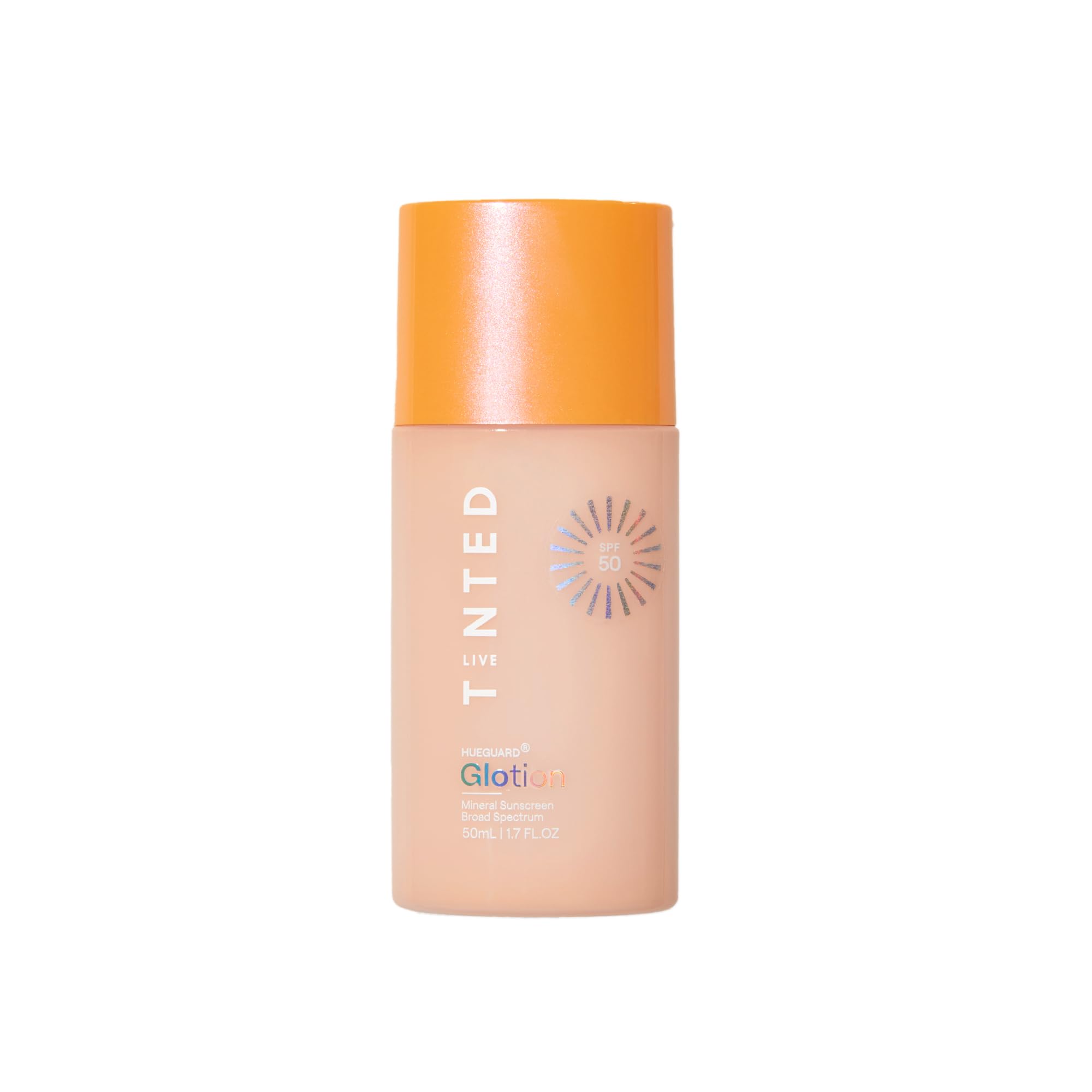 Live Tinted Hueguard Glotion – Mineral SPF 50 Tint, Lightweight Fragrance-Free Sunscreen & Primer (Light/Medium)