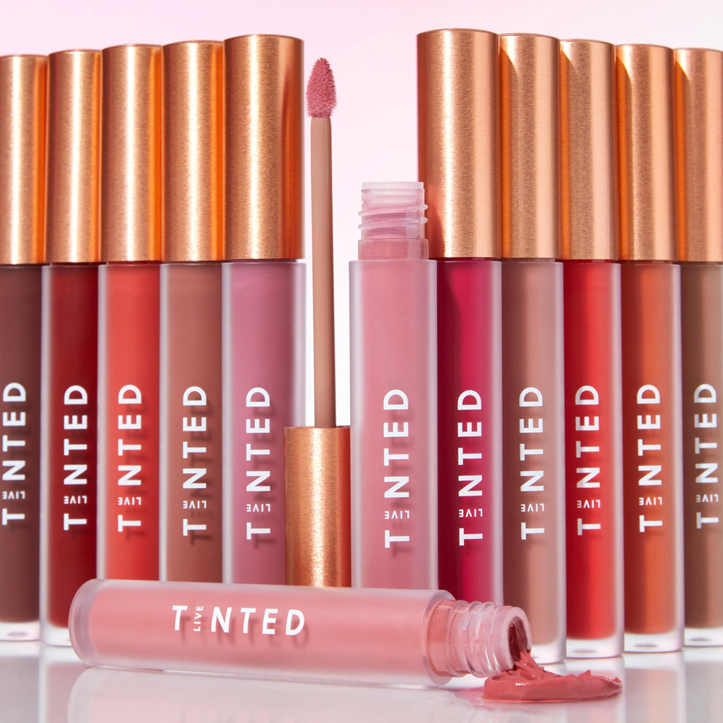 Live Tinted Huelip Liquid Lip Crème – Weightless, Long-Lasting Matte Lip Color with Hyaluronic Acid & Jojoba Oil (0.09 fl oz, Warm Brown)