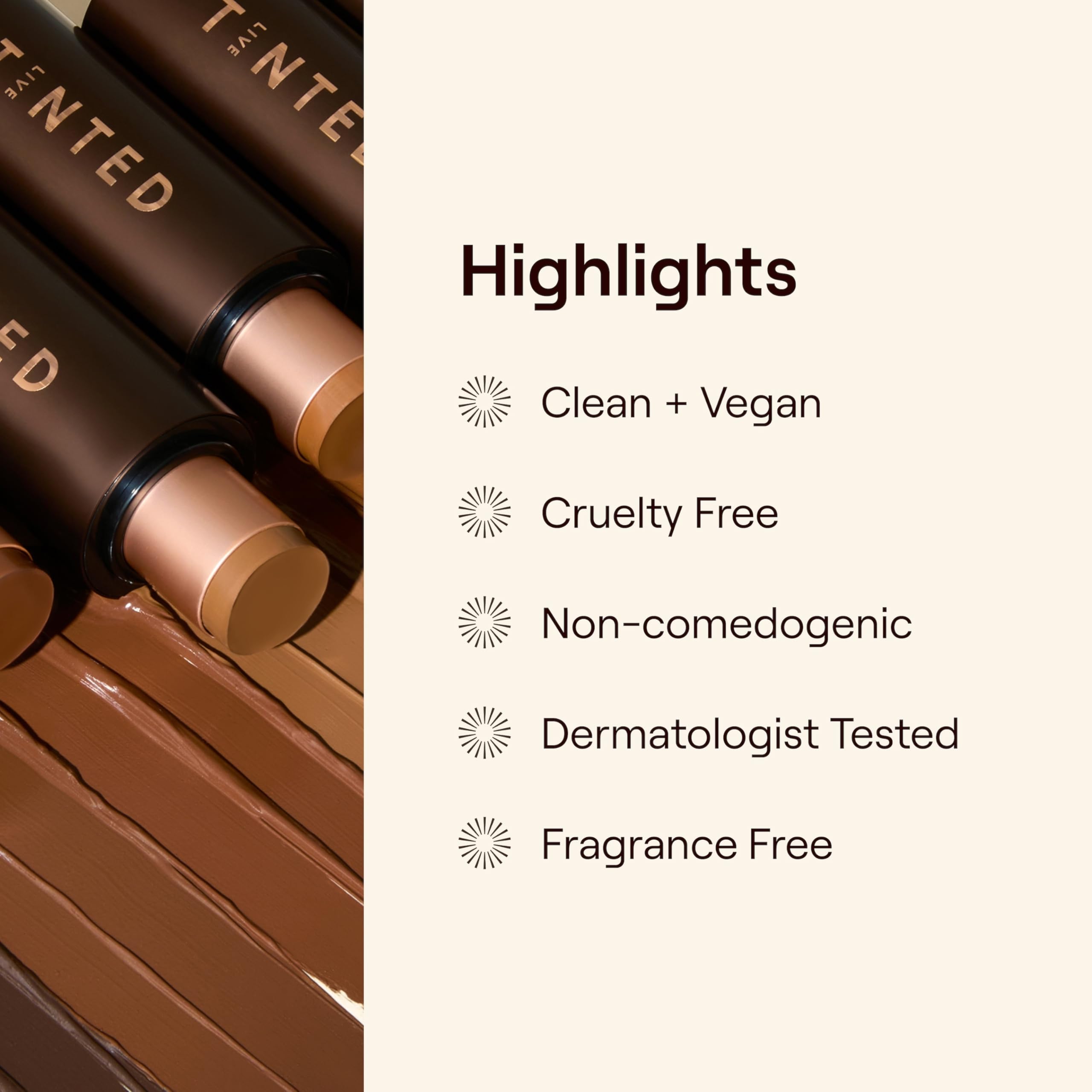 Live Tinted HUESTICK Complexion Stick – Buildable Coverage, Soft Matte Finish, Long-Wear (Shade 20)