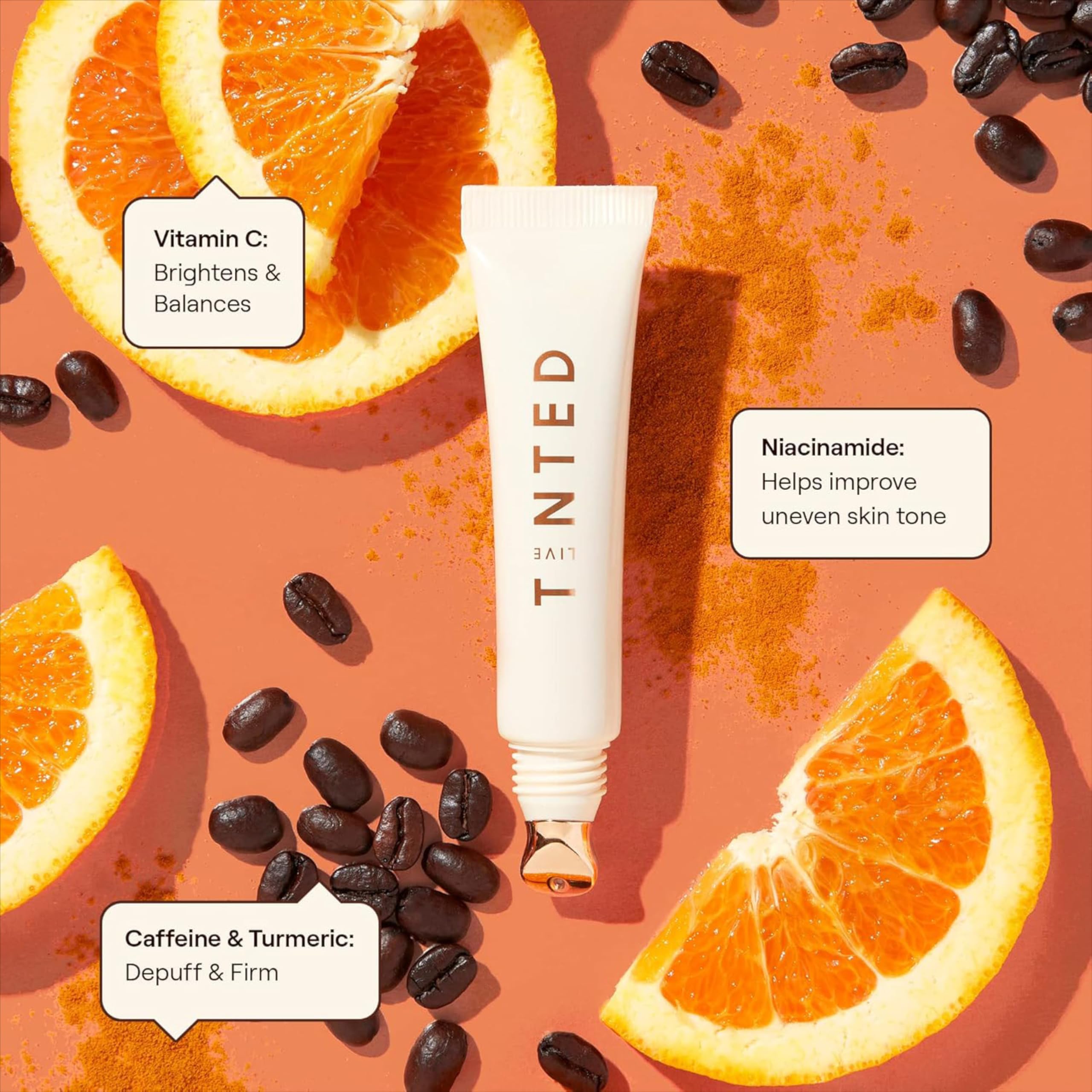 Live Tinted Superhue Brightening Eye Cream – Hydrating, Cooling Applicator, Niacinamide & Vitamin C, 0.5 fl oz