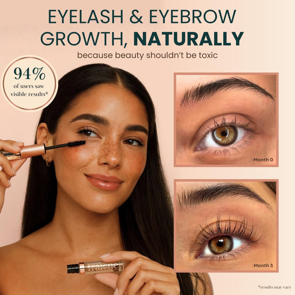 Live Fraiche USDA Organic Castor Oil Lash Serum – Natural Eyelash & Eyebrow Growth