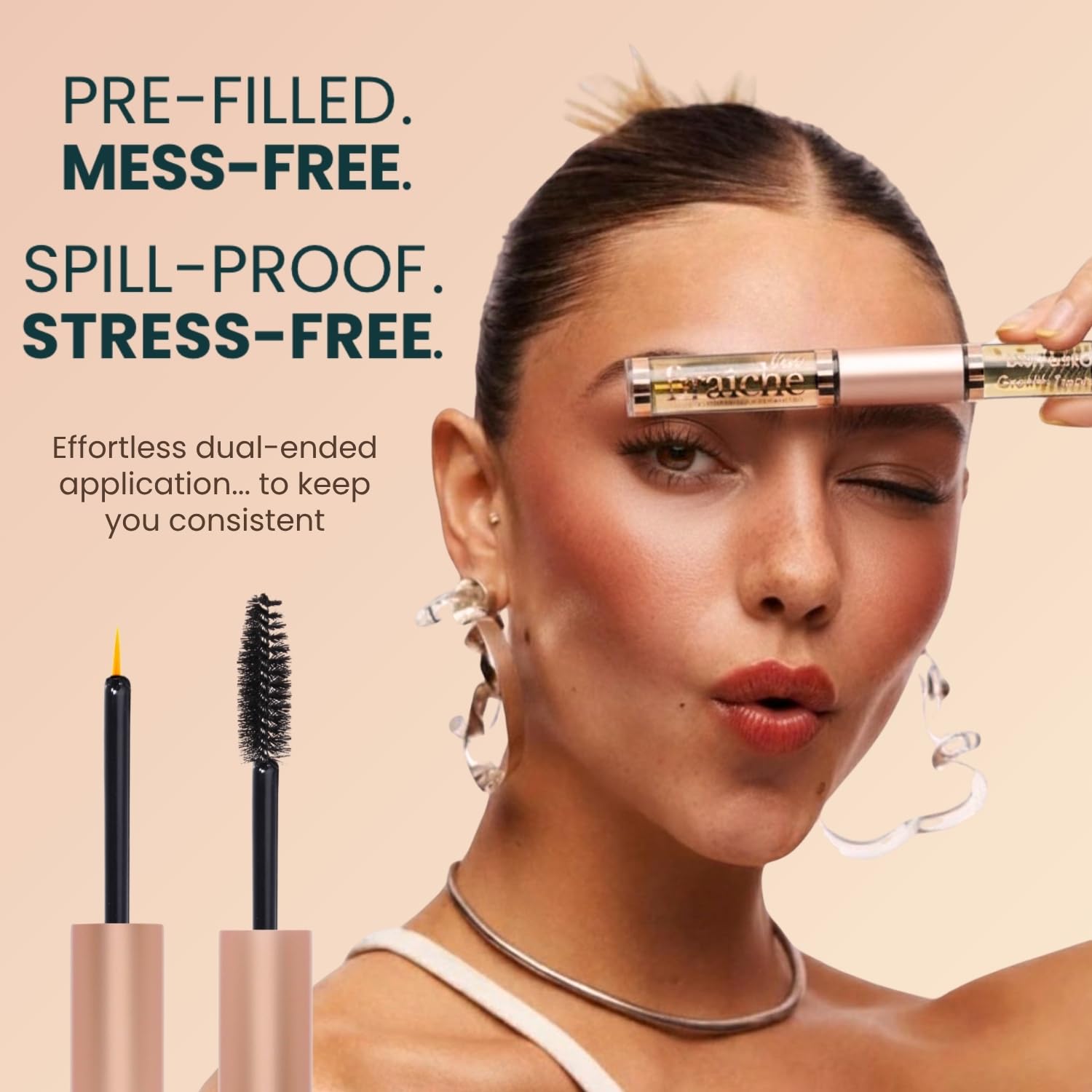 Live Fraiche USDA Organic Castor Oil Lash Serum – Natural Eyelash & Eyebrow Growth