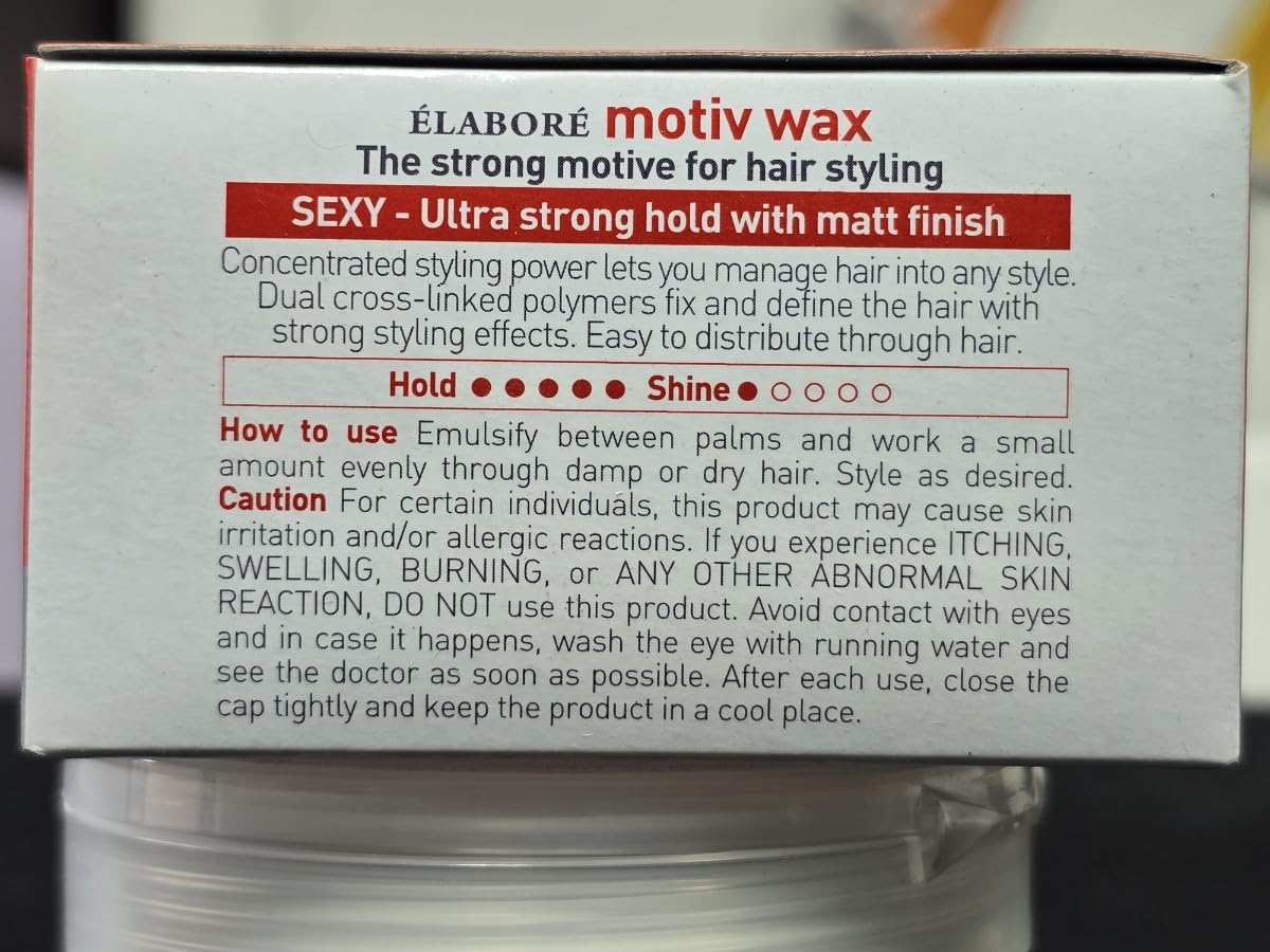 Livegain Motiv Wax Sexy 100 ml – Strong Hold, Matte Finish, Easy Washout