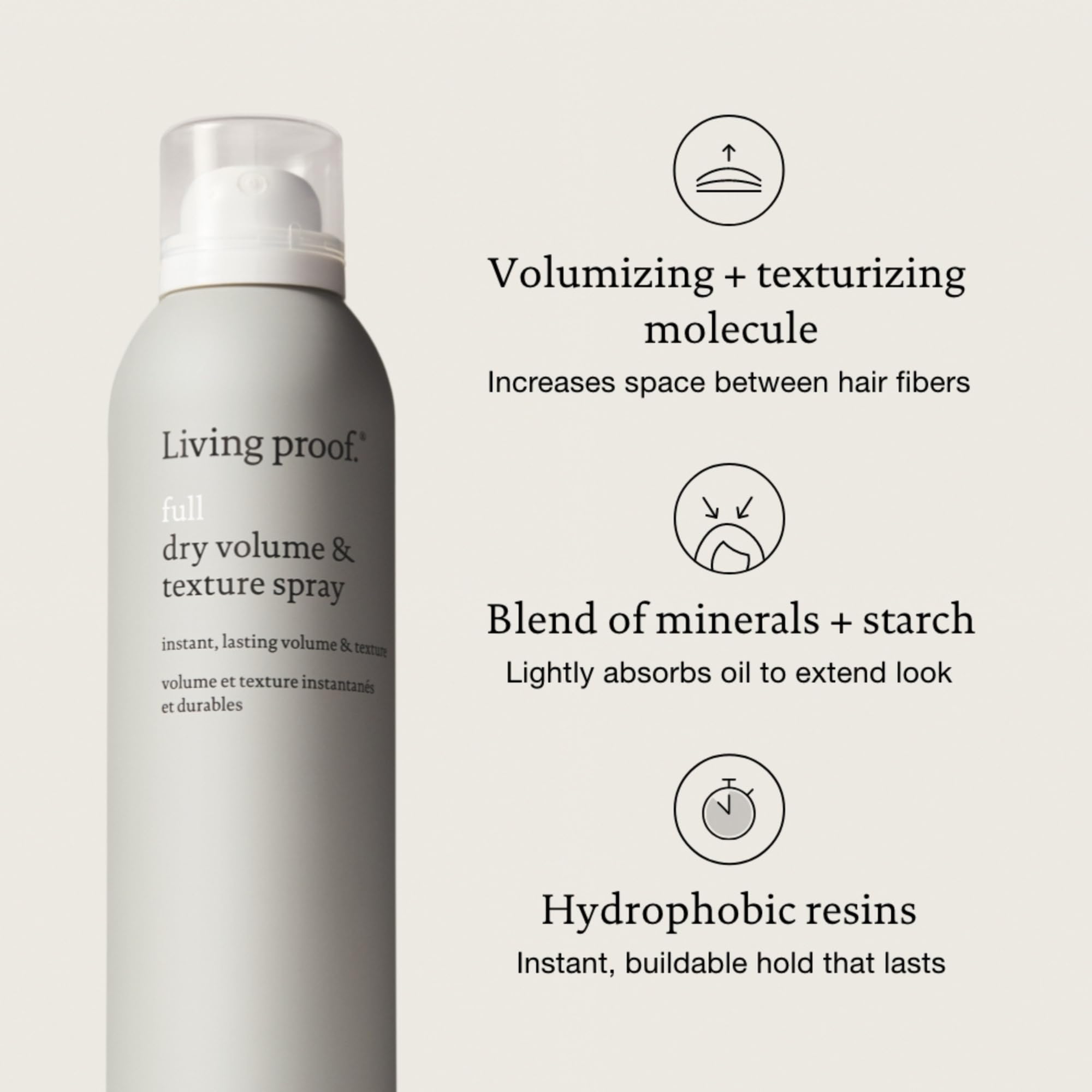 Living Proof Full Dry Volume & Texture Spray – Volumize Fine Hair
