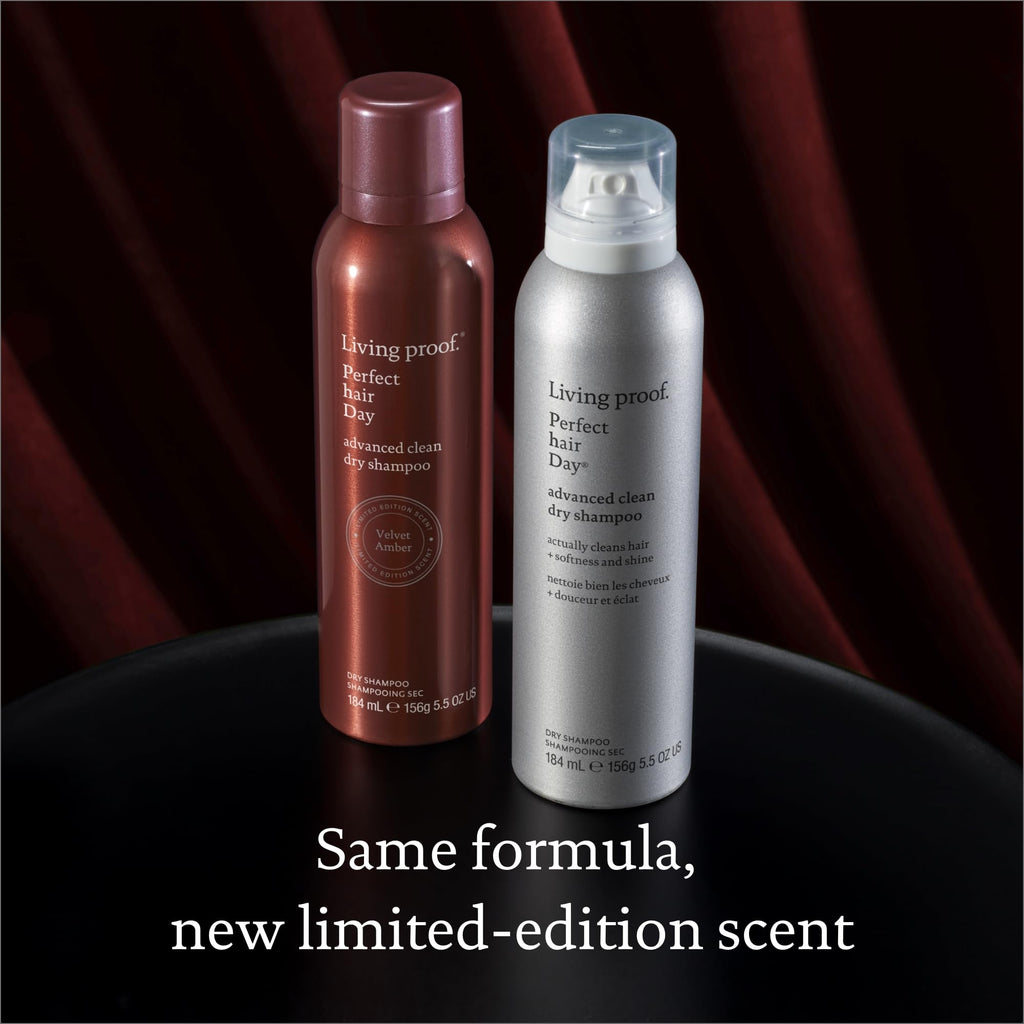 Living Proof Perfect Hair Day Advanced Clean Dry Shampoo – Velvet Amber Limited Edition, 5.5 oz