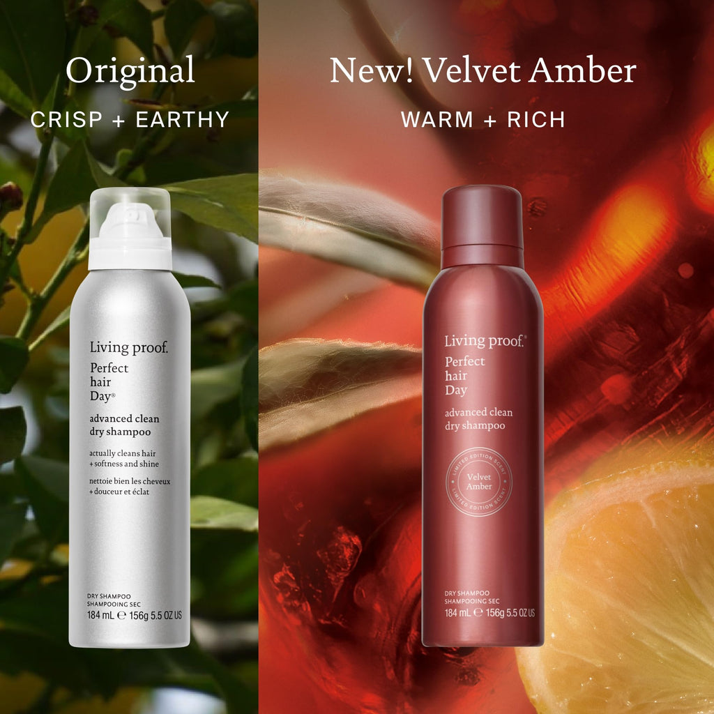 Living Proof Perfect Hair Day Advanced Clean Dry Shampoo – Velvet Amber Limited Edition, 5.5 oz