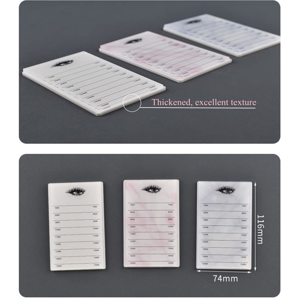 LIXIMMAZN 10-Layer Acrylic Eyelash Storage Box – Marble Pink Display & Organizer