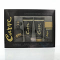 Liz Claiborne Curve Black for Men – 4-Piece Gift Set (EDC Spray, Balm, Gel, Deodorant)