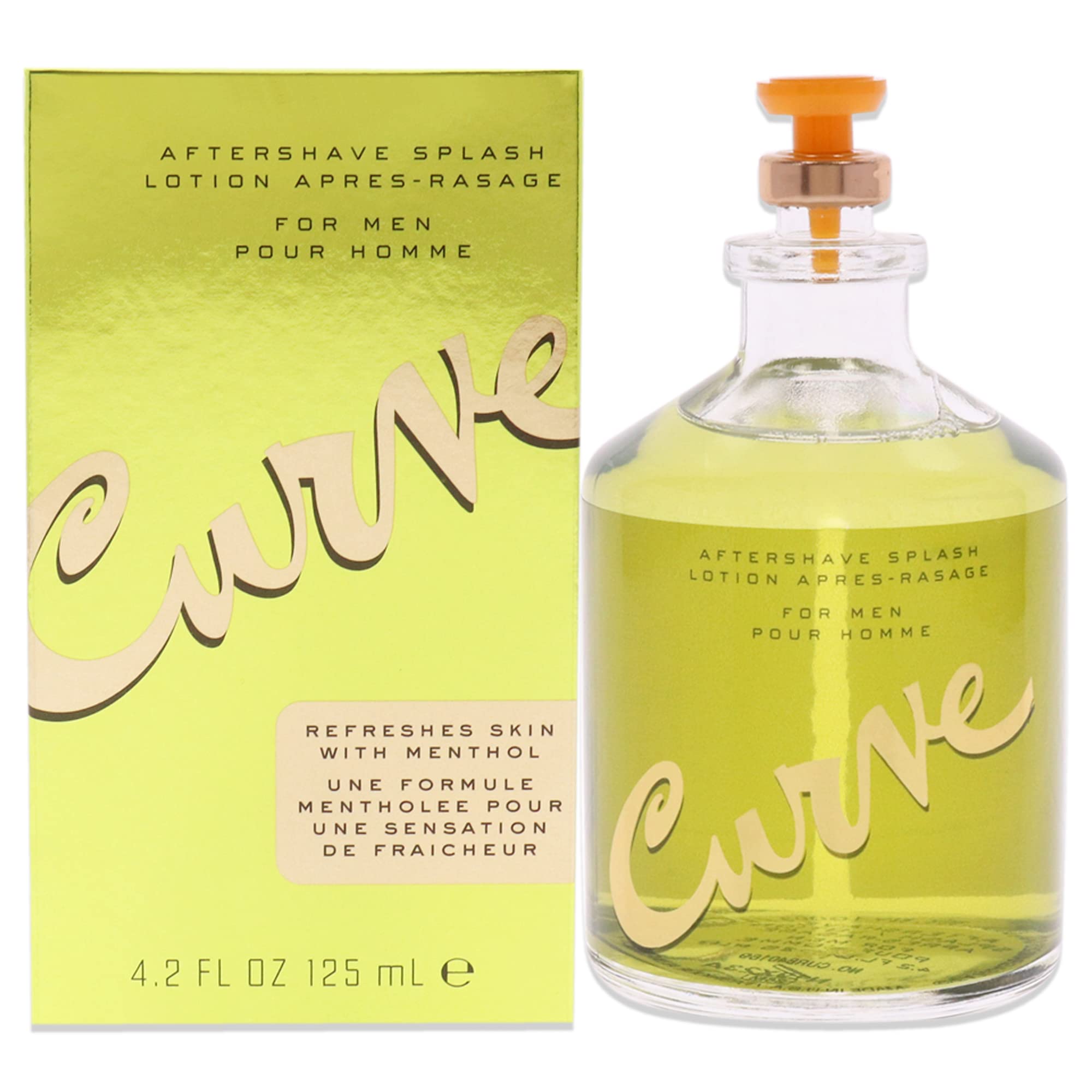 Liz Claiborne Curve for Men Aftershave – 4.2 oz | Fresh Aromatic Green Fragrance