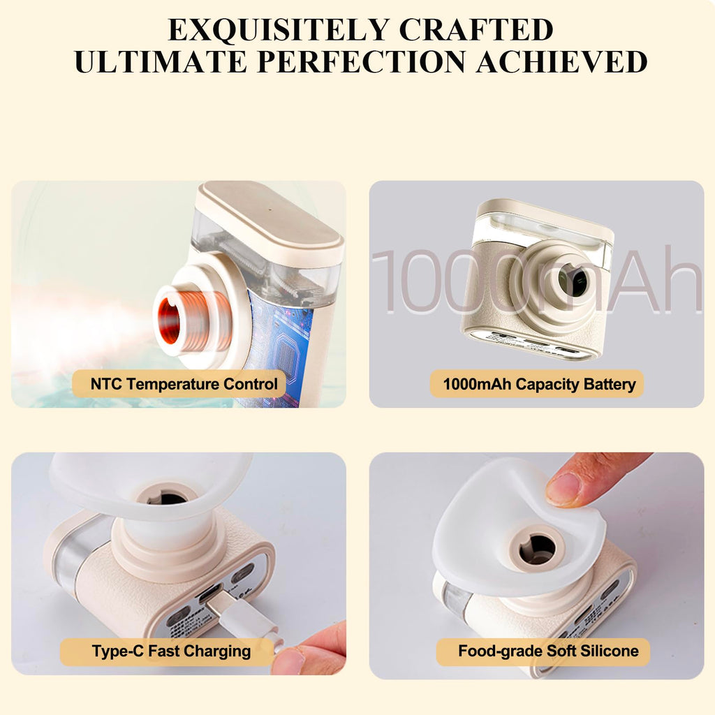 LIZICH Heated Nano Mist Sprayer | Eye Steamer for Dry Eyes, Portable Warm Mist Therapy