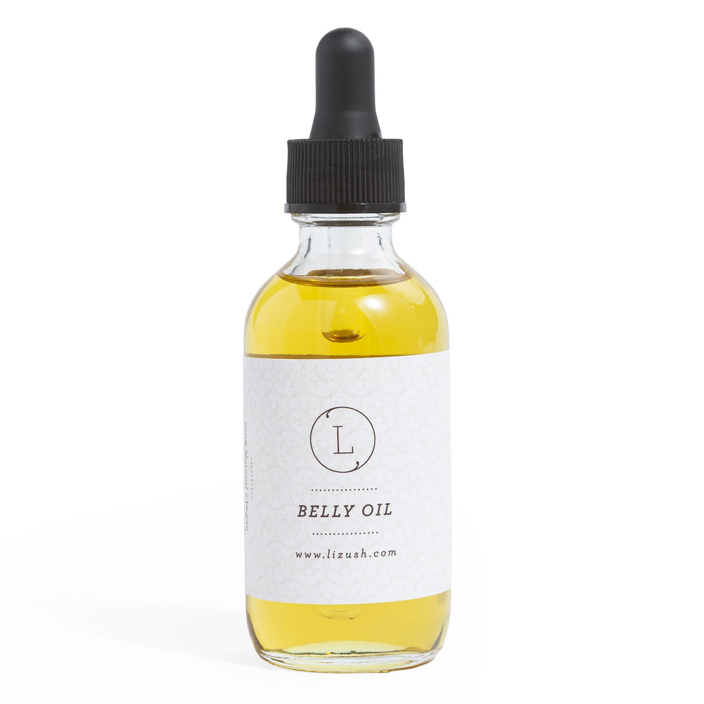 Lizush Belly Oil – 2 oz Pregnancy Stretch Mark & Body Oil | 85% Organic, Handmade in USA