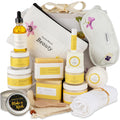 Lizush Luxury Citrus Spa Gift Basket – 15-Piece Handmade Self-Care Set