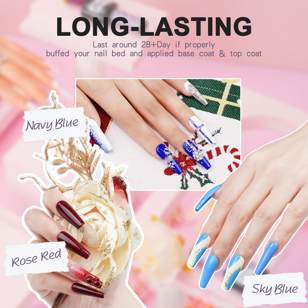 LKEE Gel Nail Polish Kit with 108W UV Lamp – 65-Piece All-In-One DIY Nail Set