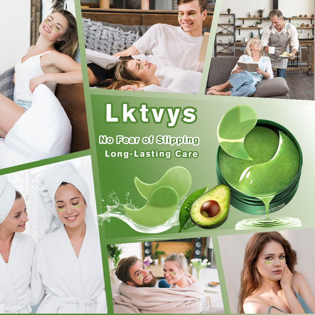 Lktvys Nourishing Avocado Eye Patches 2-Pack – Hydration, Collagen & Antioxidant Care