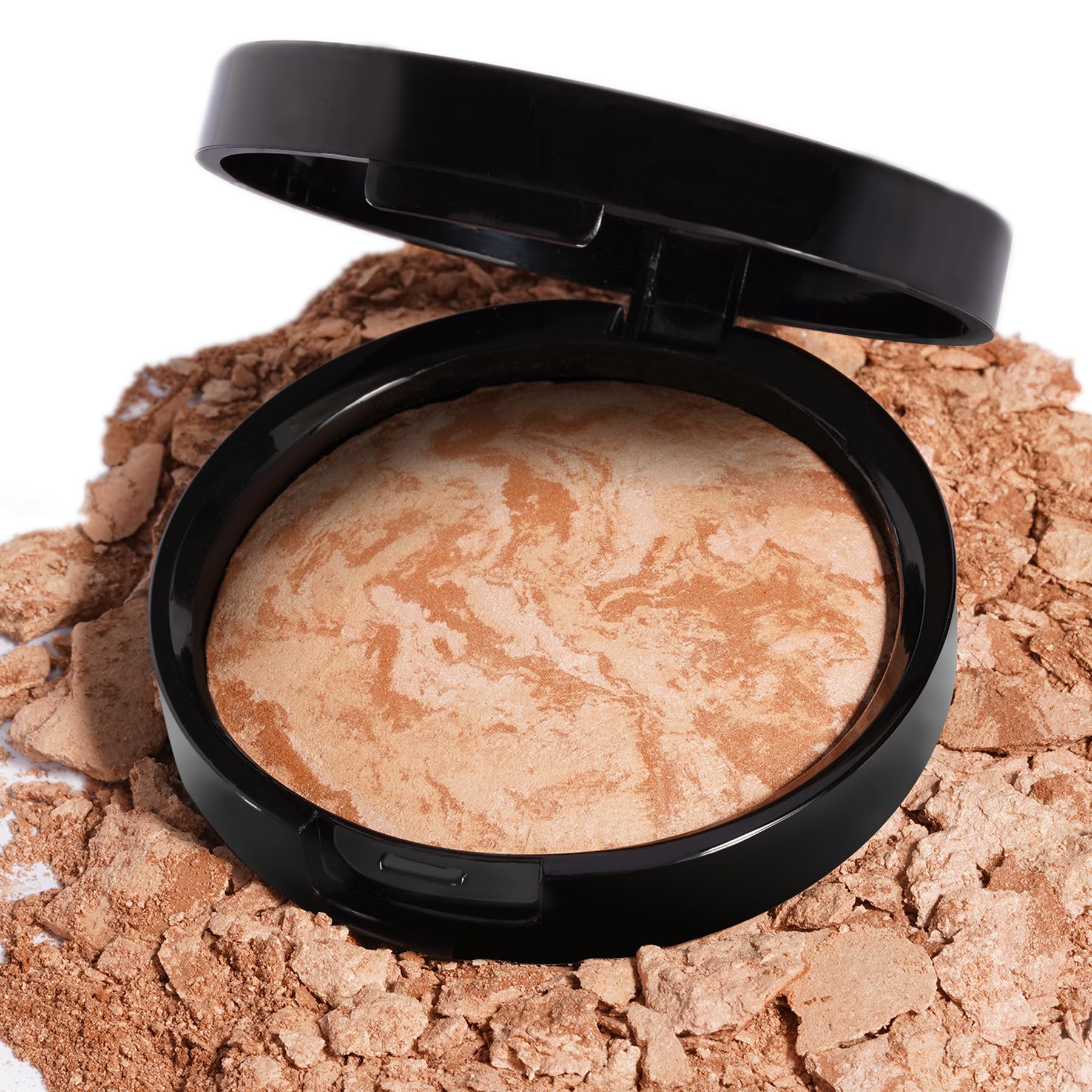LLASIDO Baked Bronzer Powder for Face – Natural Bronze, Buildable Contour & Glow