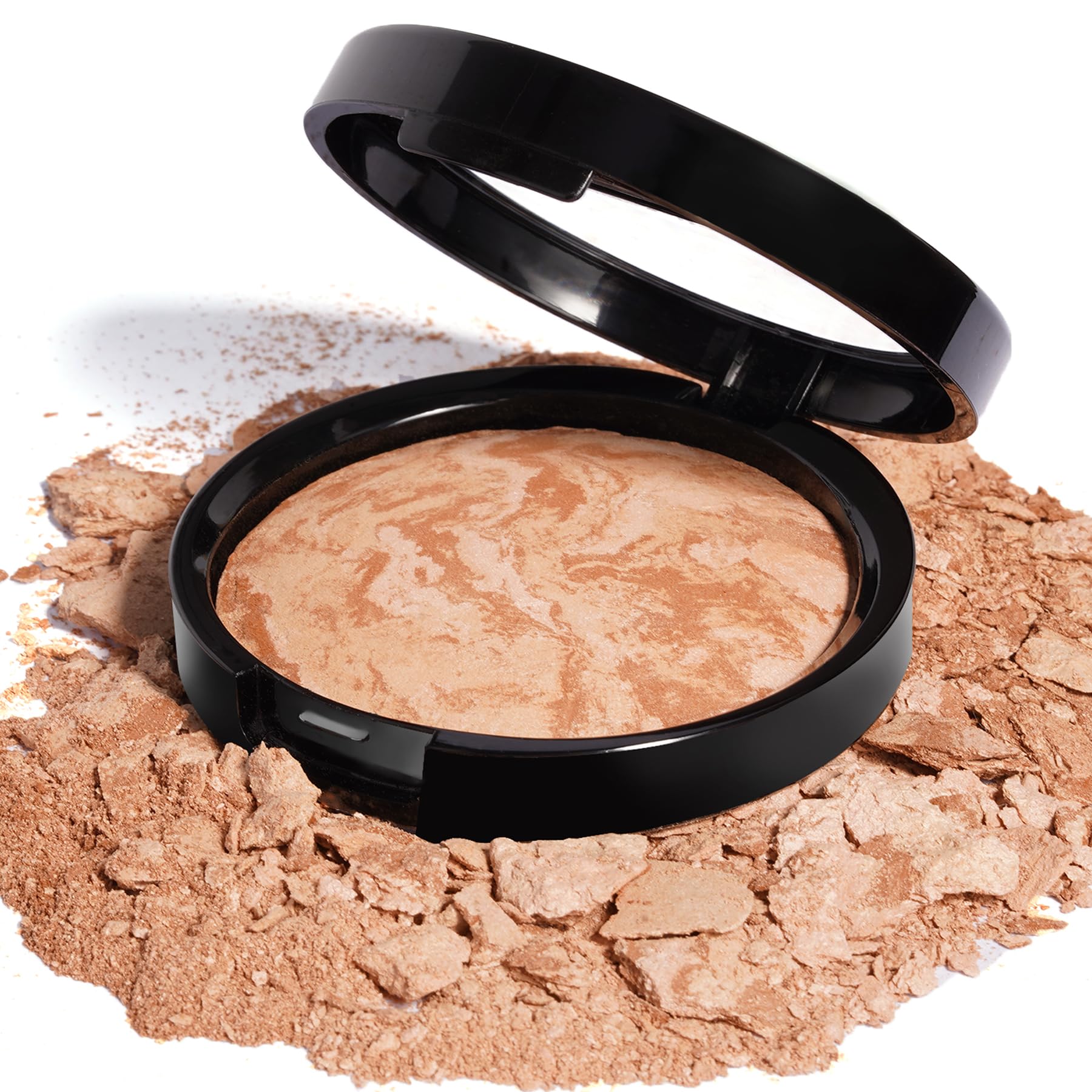 LLASIDO Baked Bronzer Powder for Face – Natural Bronze, Buildable Contour & Glow
