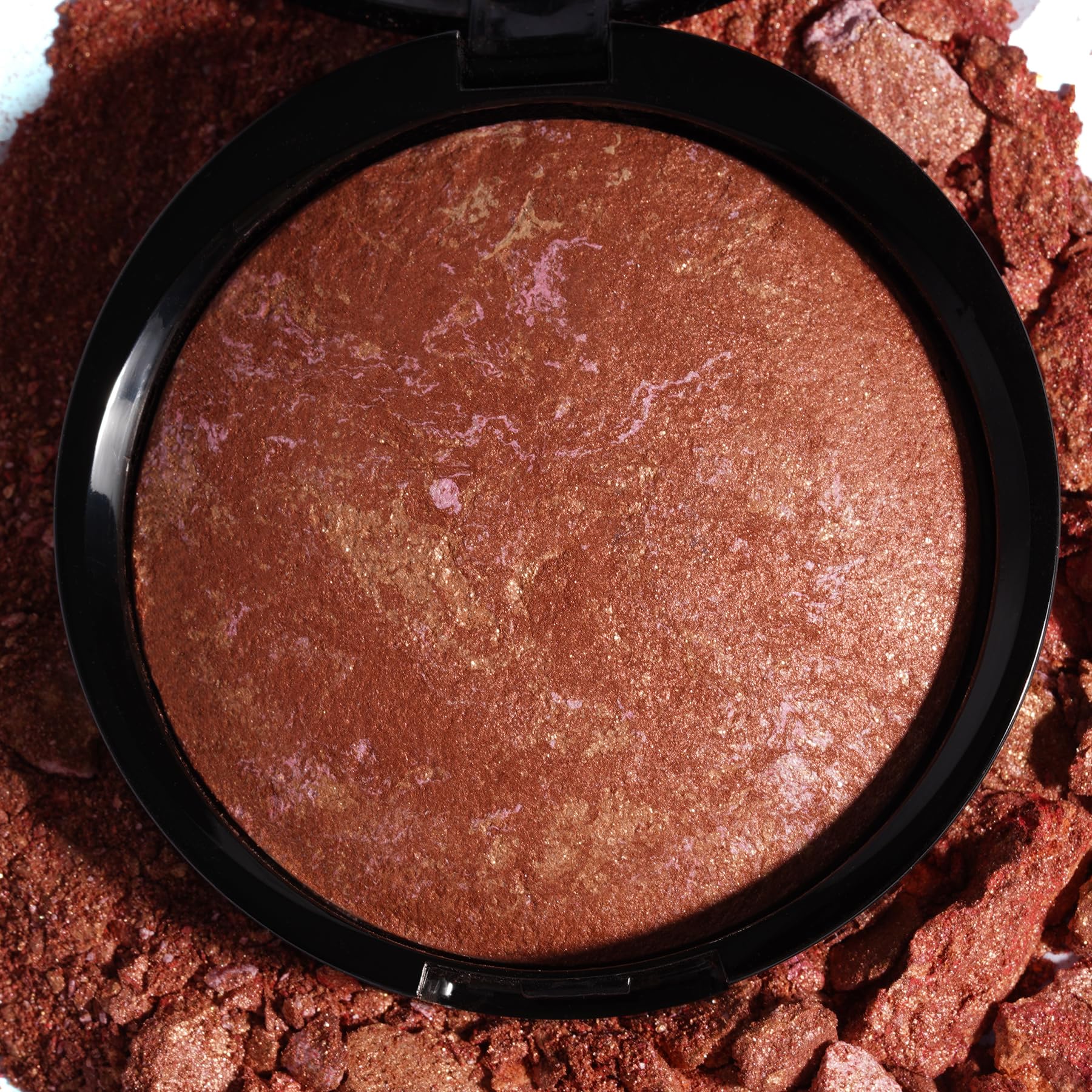llasido Baked Bronzer Powder – Rusty Maple, Buildable Contour & Soft Matte Radiant Finish