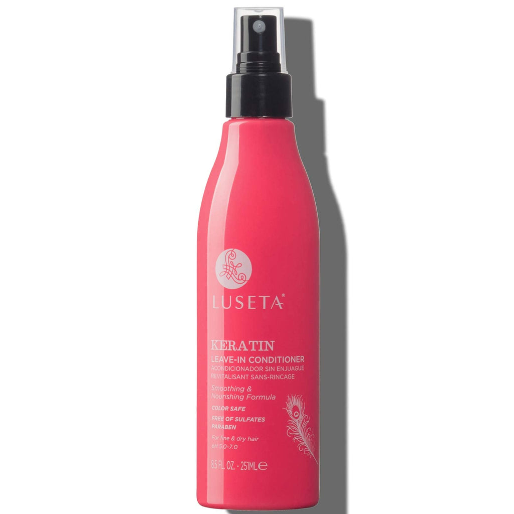 Luseta Keratin Leave-In Conditioner - Anti-Frizz Detangler for Curly & Color-Treated Hair, 8.5 Fl Oz