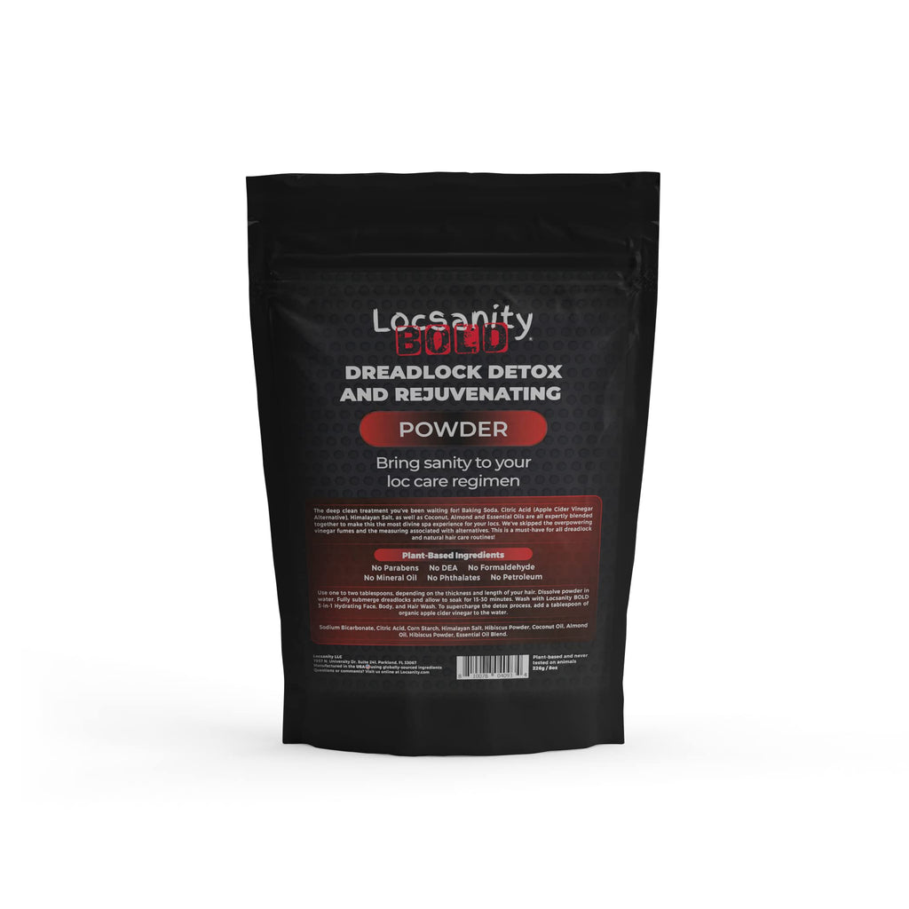 Locsanity BOLD Locs Detox & Rejuvenate Dreadlock Powder – ACV Alternative | 8oz