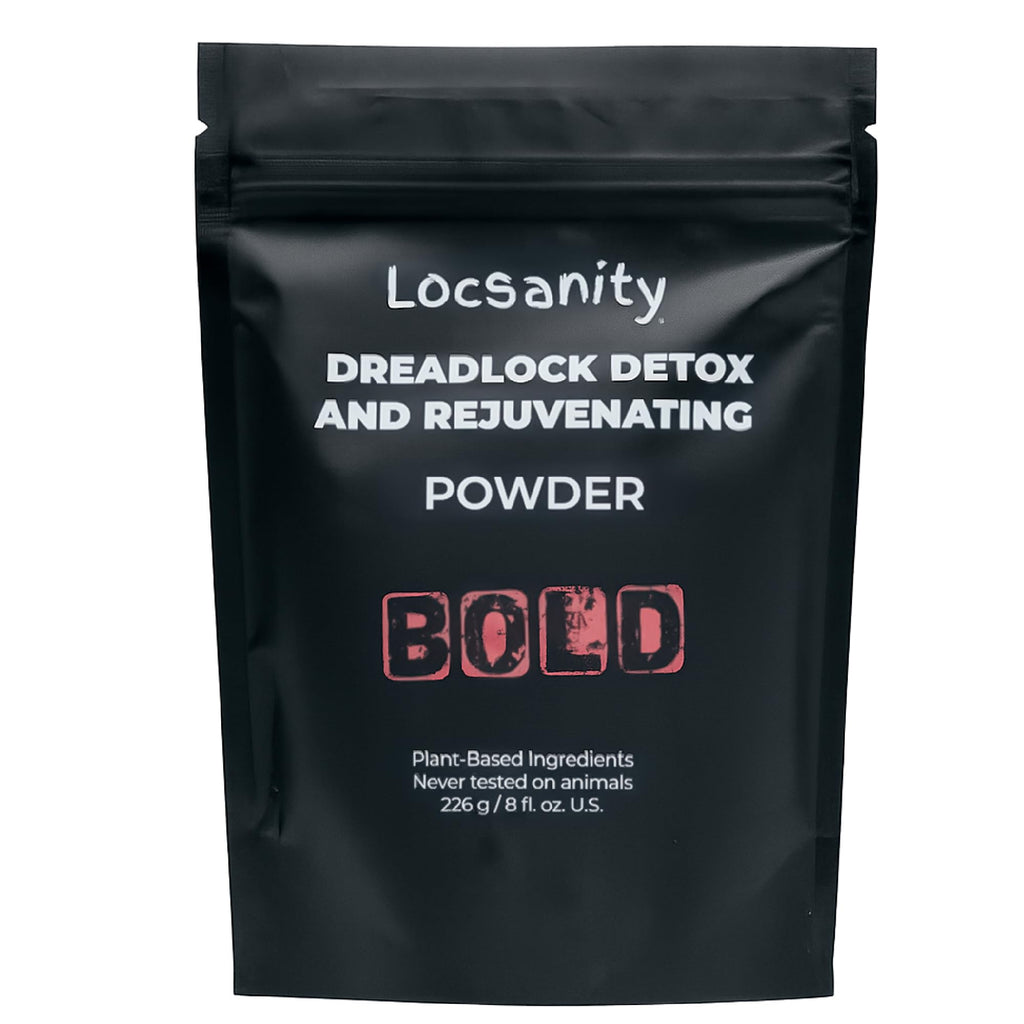 Locsanity BOLD Locs Detox & Rejuvenate Dreadlock Powder – ACV Alternative | 8oz