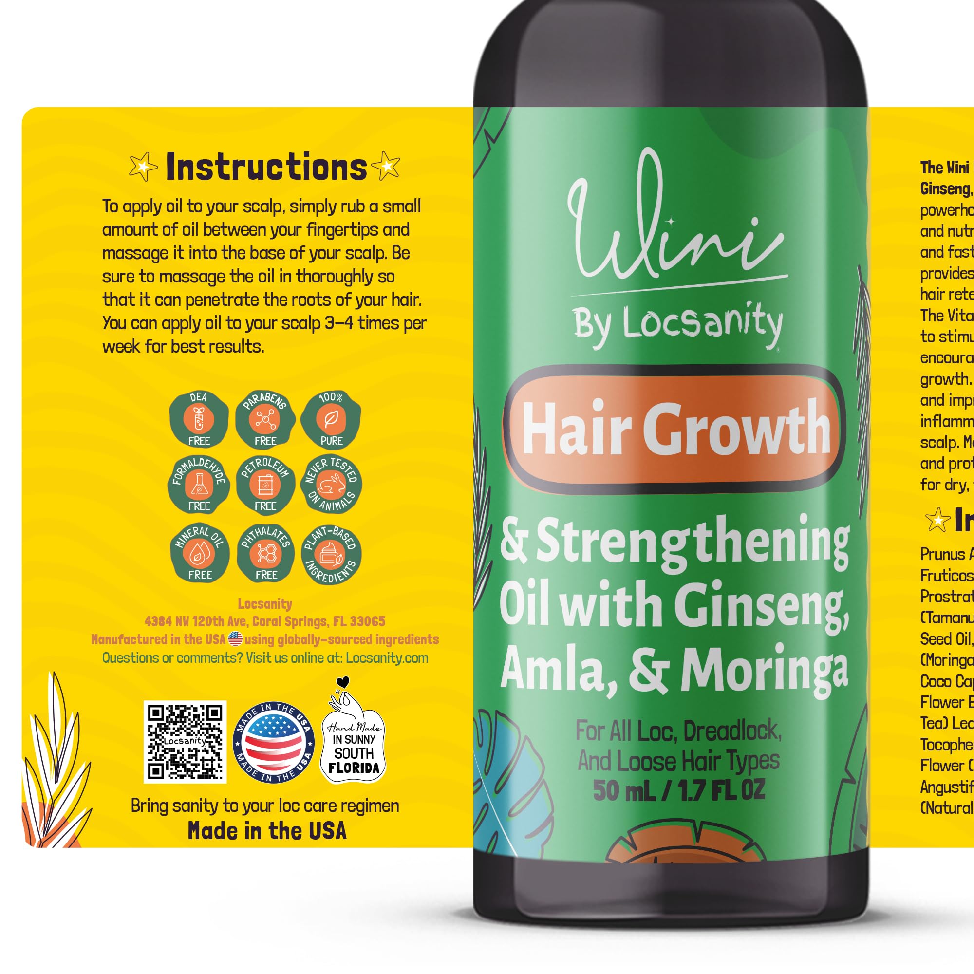 Locsanity Organic Teen Locs Essentials Kit – 2-in-1 Shampoo & Conditioner, Passion Fruit Spray, Hair Oil, Rosewater Peppermint Tightening Gel, Liquid Edge Gel