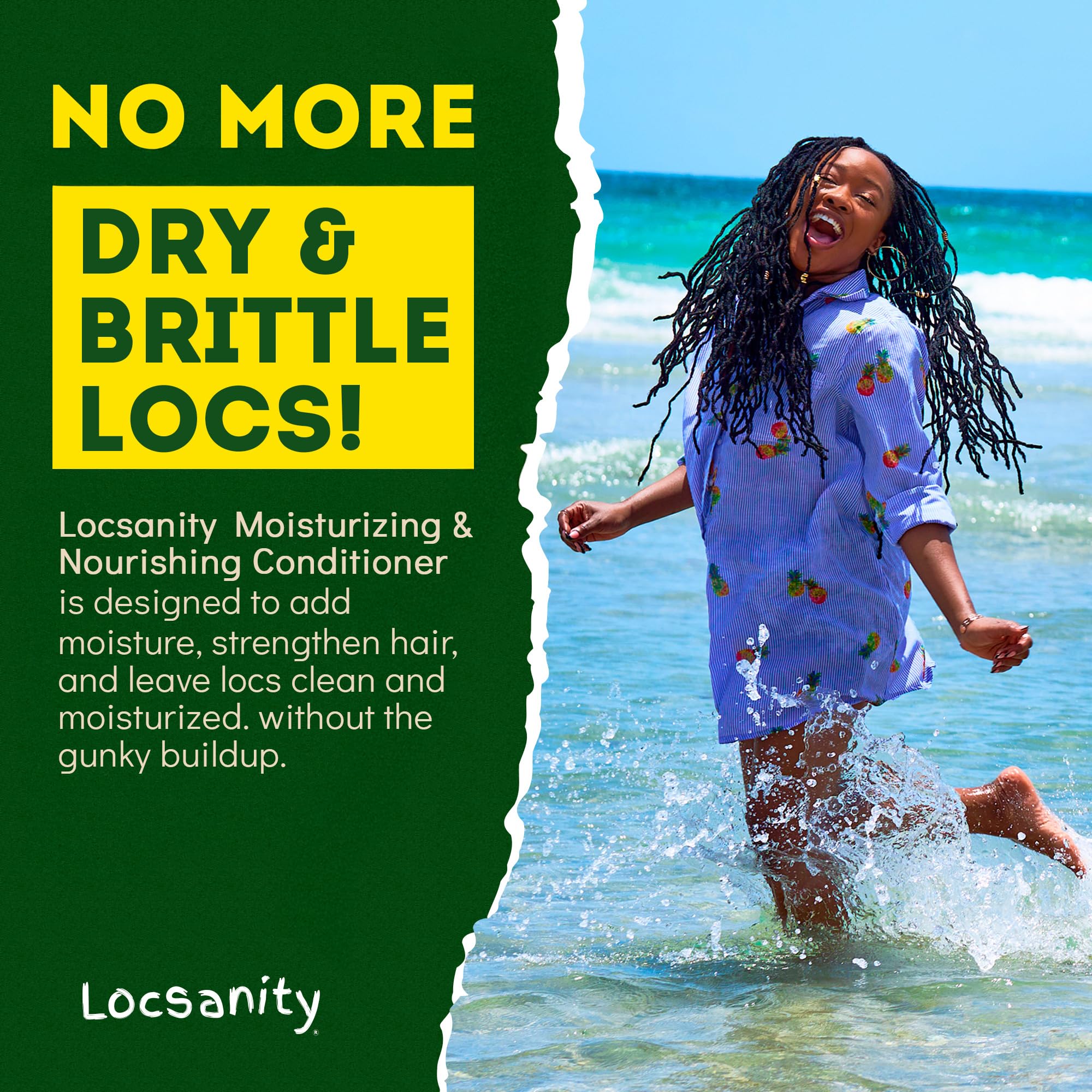 Locsanity Rosewater Peppermint 2-in-1 Shampoo & Conditioner for All Loc Types