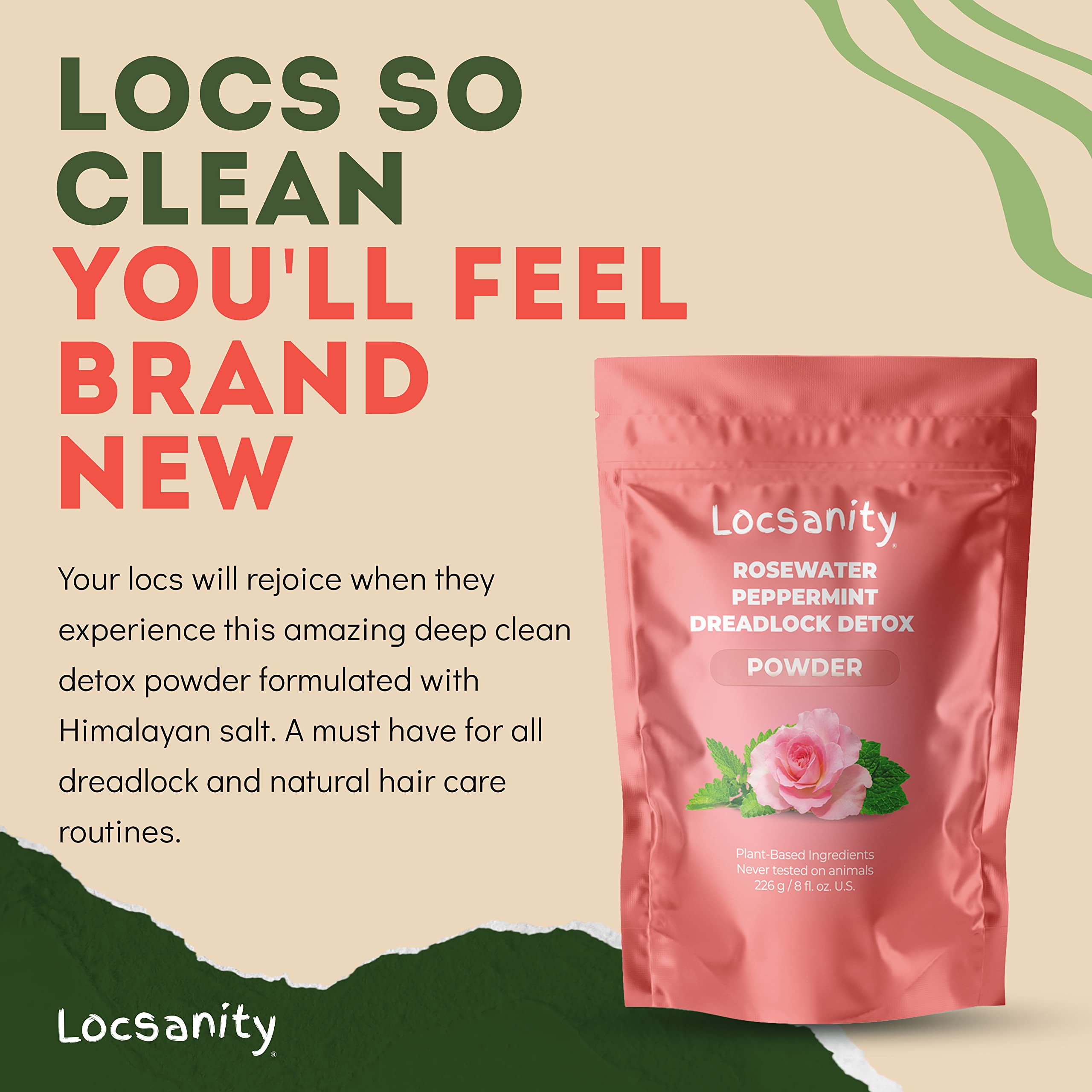 Locsanity Dreadlock Detox Powder & Cleansing Conditioner | Deep Clean Locs