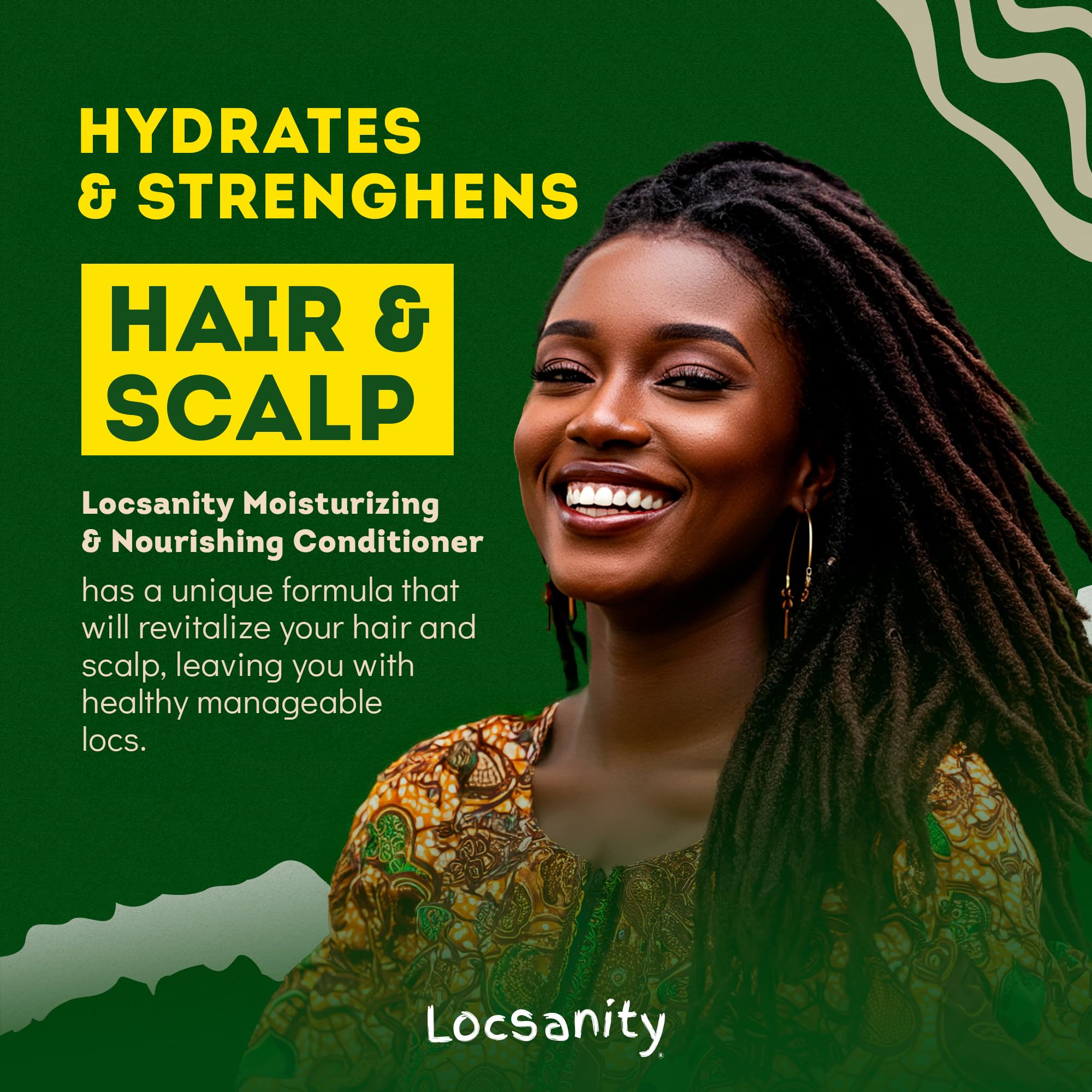 Locsanity Rosewater Peppermint 2-in-1 Shampoo & Conditioner for All Loc Types