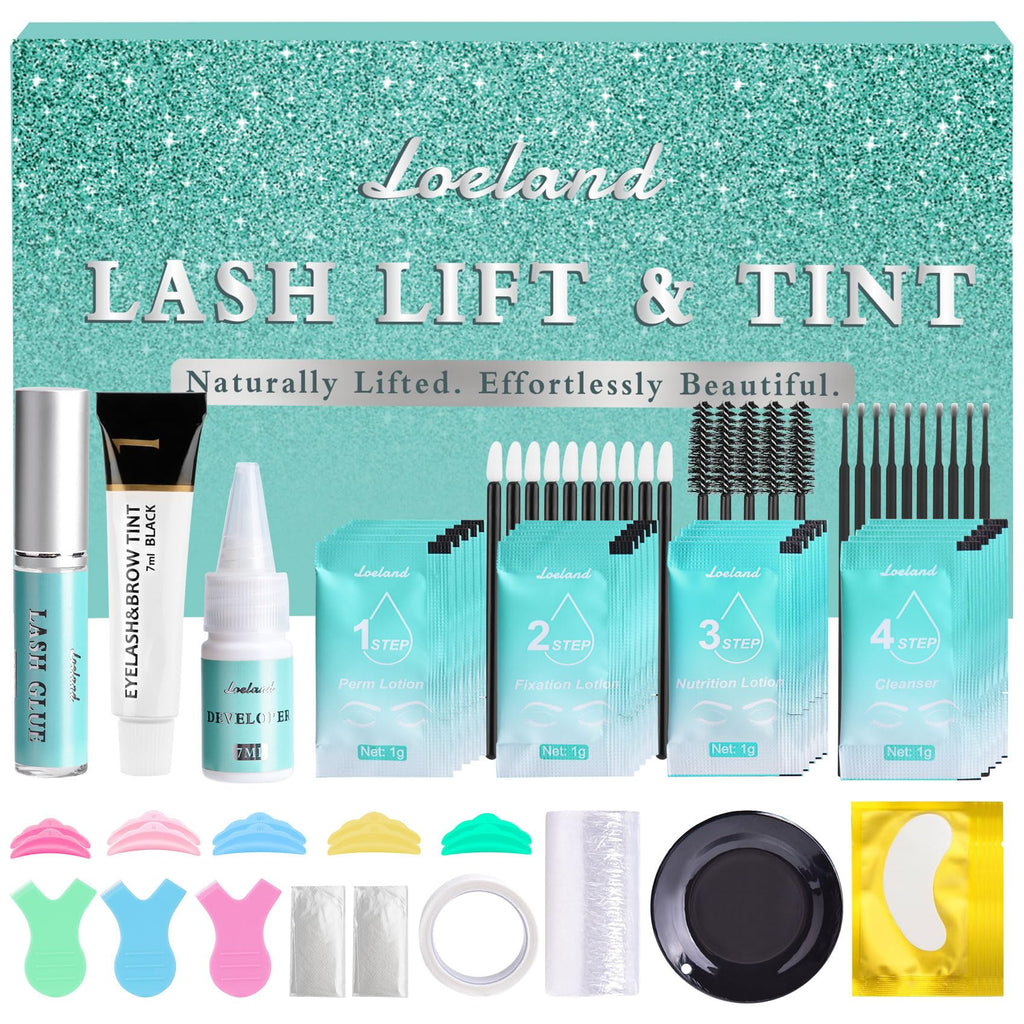 Loeland Lash Lift Kit - Long-Lasting Curl & Color, At-Home Salon-Quality