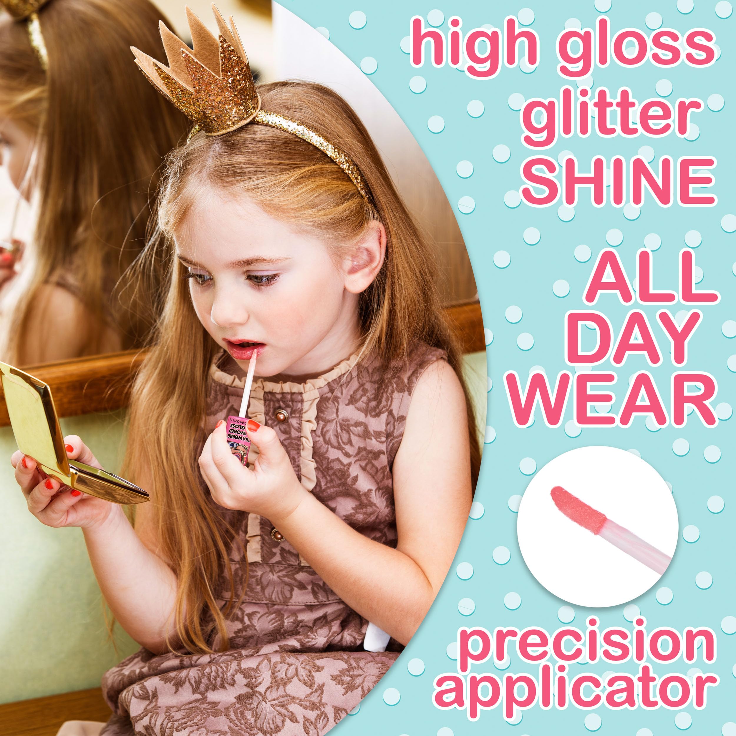 L.O.L. Surprise! 14pc Lip Gloss Set – 14 Flavored, Non-Toxic Glosses for Kids | Party Favors