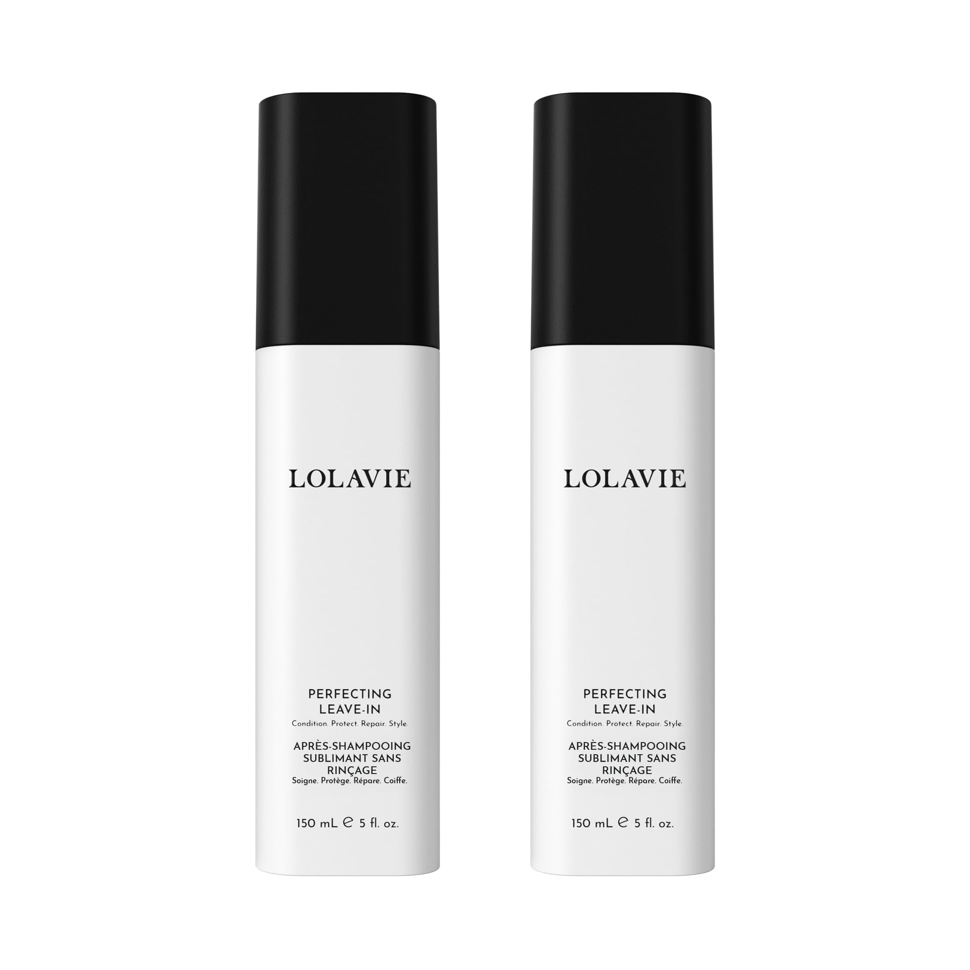 LolaVie Perfecting Leave-In Conditioner – 5.0 oz, 2 Pack | 72-Hour Frizz Control & 450°F Heat Protection