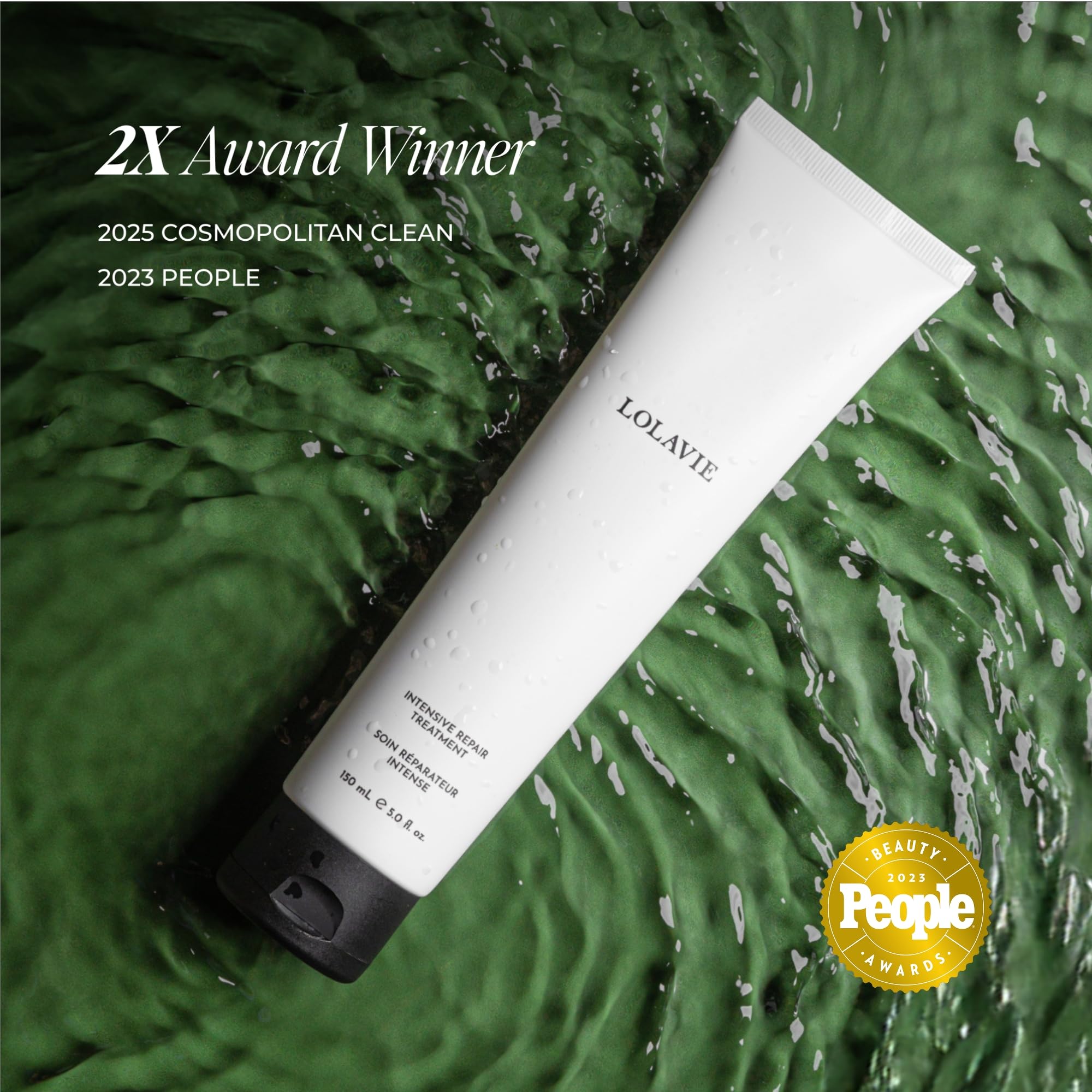 LolaVie Intensive Repair Treatment - 2-Pack (5 oz) for Chemically-Treated Hair, Color Safe