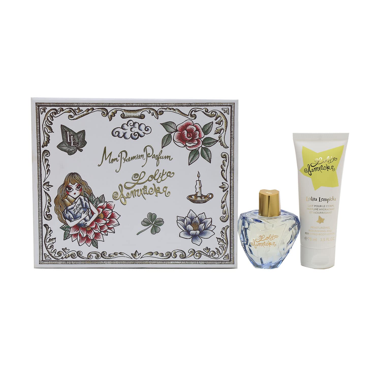 Lolita Lempicka Mon Premier Gift Set – 1.7 oz Spray Bottle + 2.5 oz Body Lotion