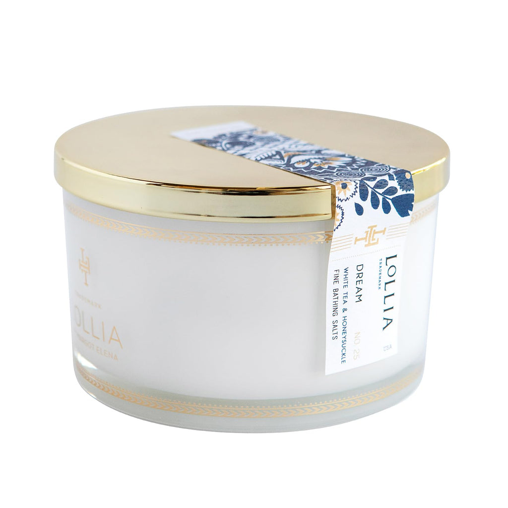 LOLLIA Dream Bath Salt – Luxurious Linden, White Tea & Honeysuckle Fragrance
