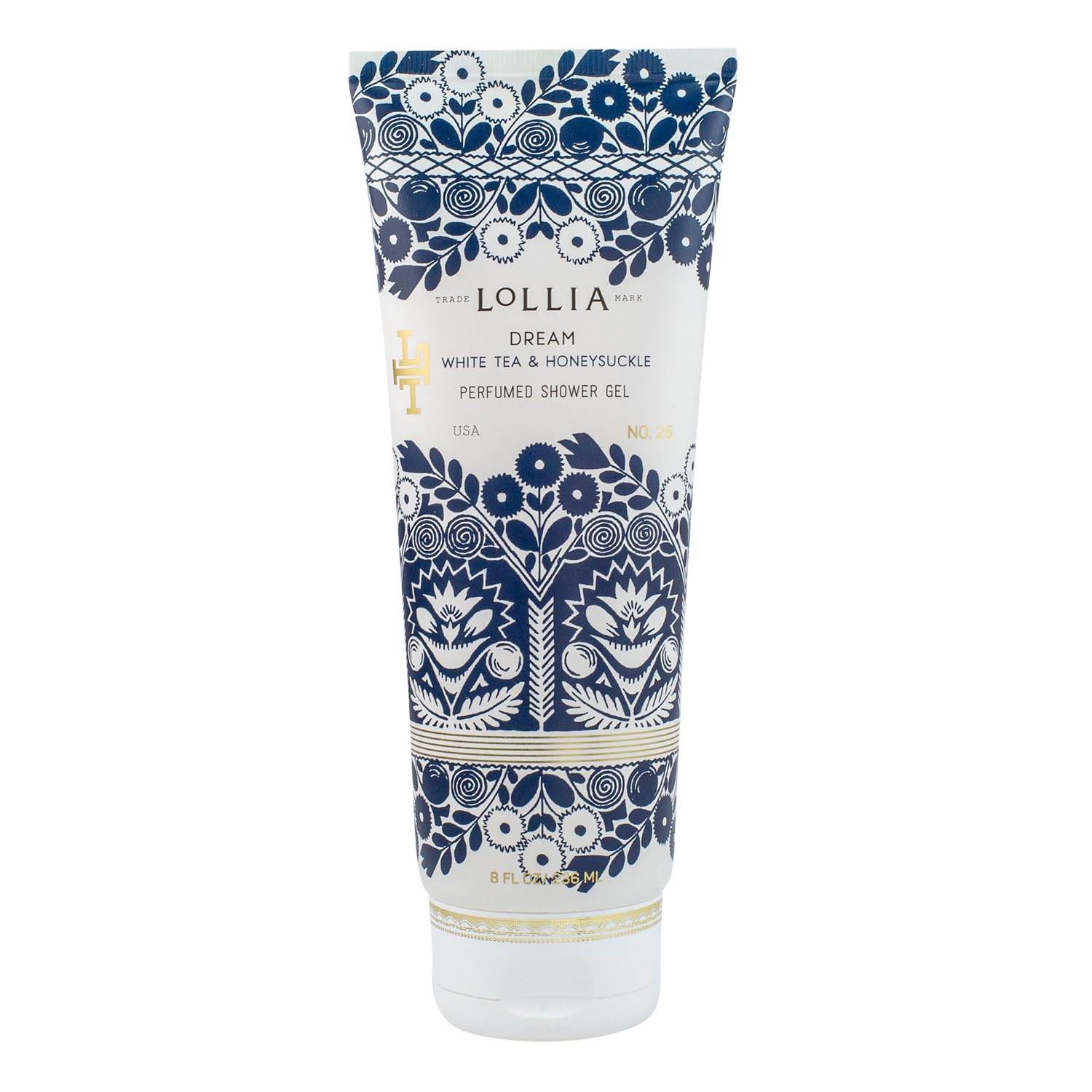 LOLLIA Dream Shower Gel | White Tea & Honeysuckle, 8 oz