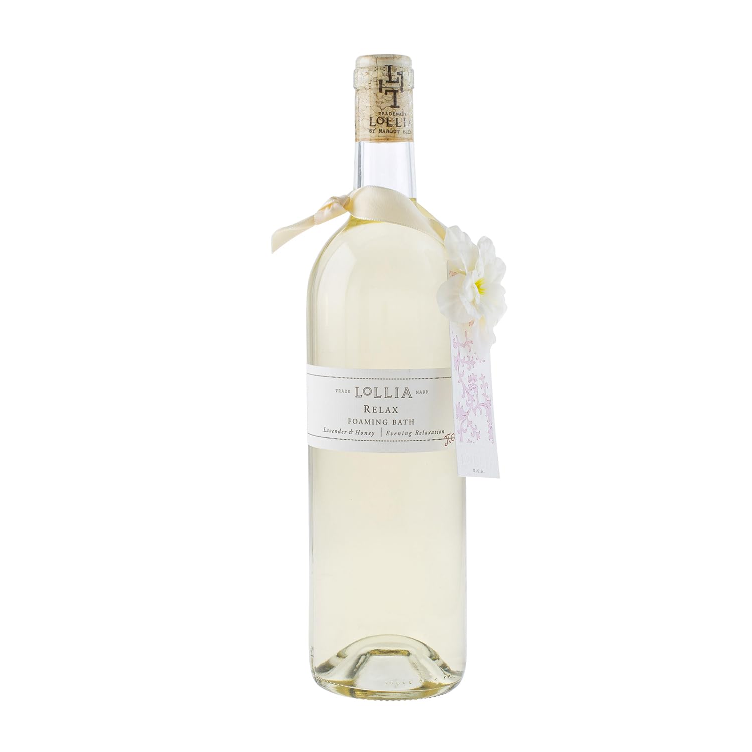Lollia Relax Bubble Bath – Lavender & Honey Scent, 25 fl oz