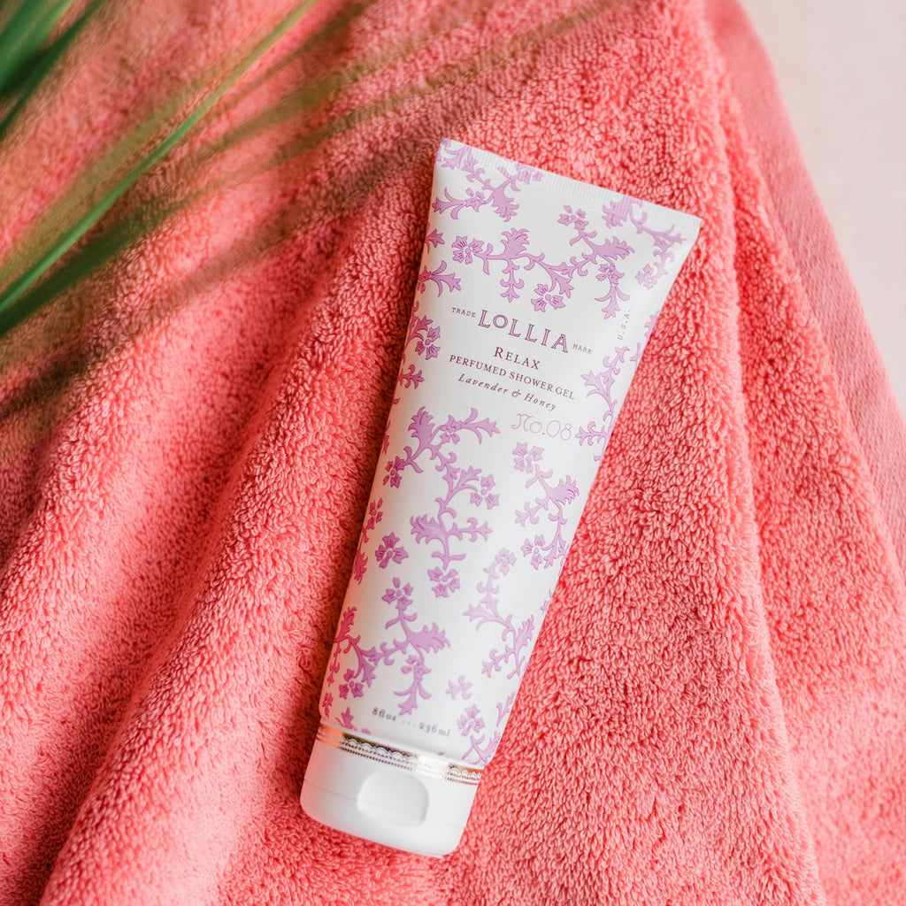 LOLLIA Relax Shower Gel – Lavender & Honey, Moisturizing Body Wash
