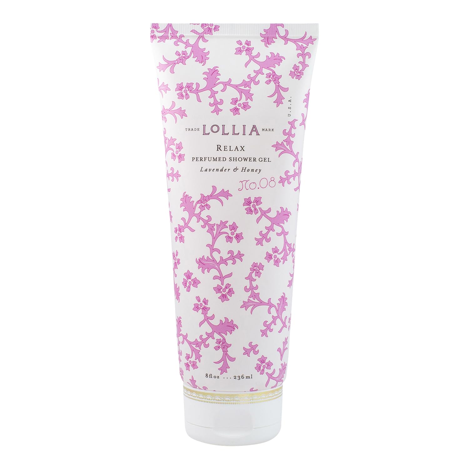 LOLLIA Relax Shower Gel – Lavender & Honey, Moisturizing Body Wash